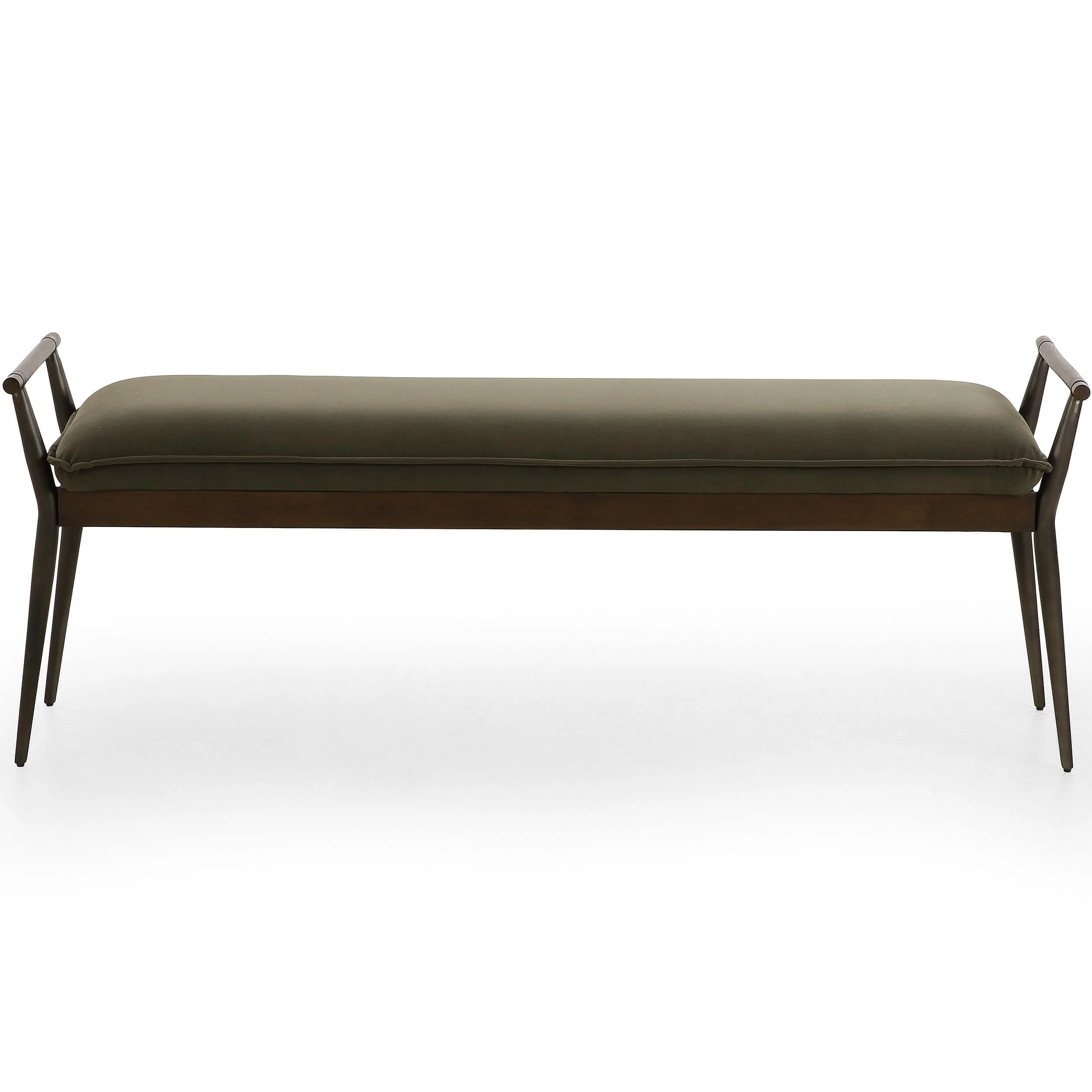 Charlotte Bench, Modern Velvet Loden by Four Hands - Image 2