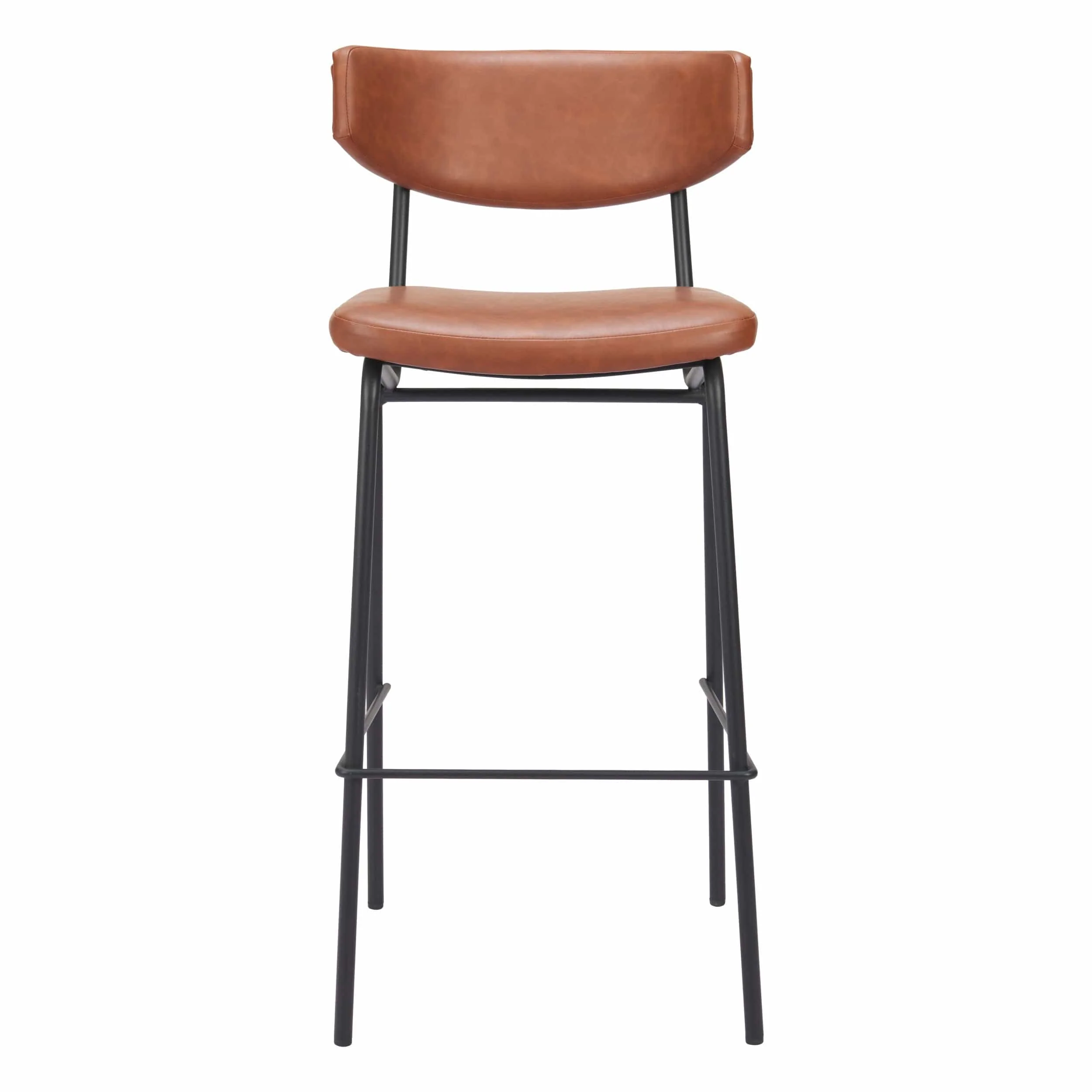Charon Barstool, Vintage Brown, Set of 2 - Image 2
