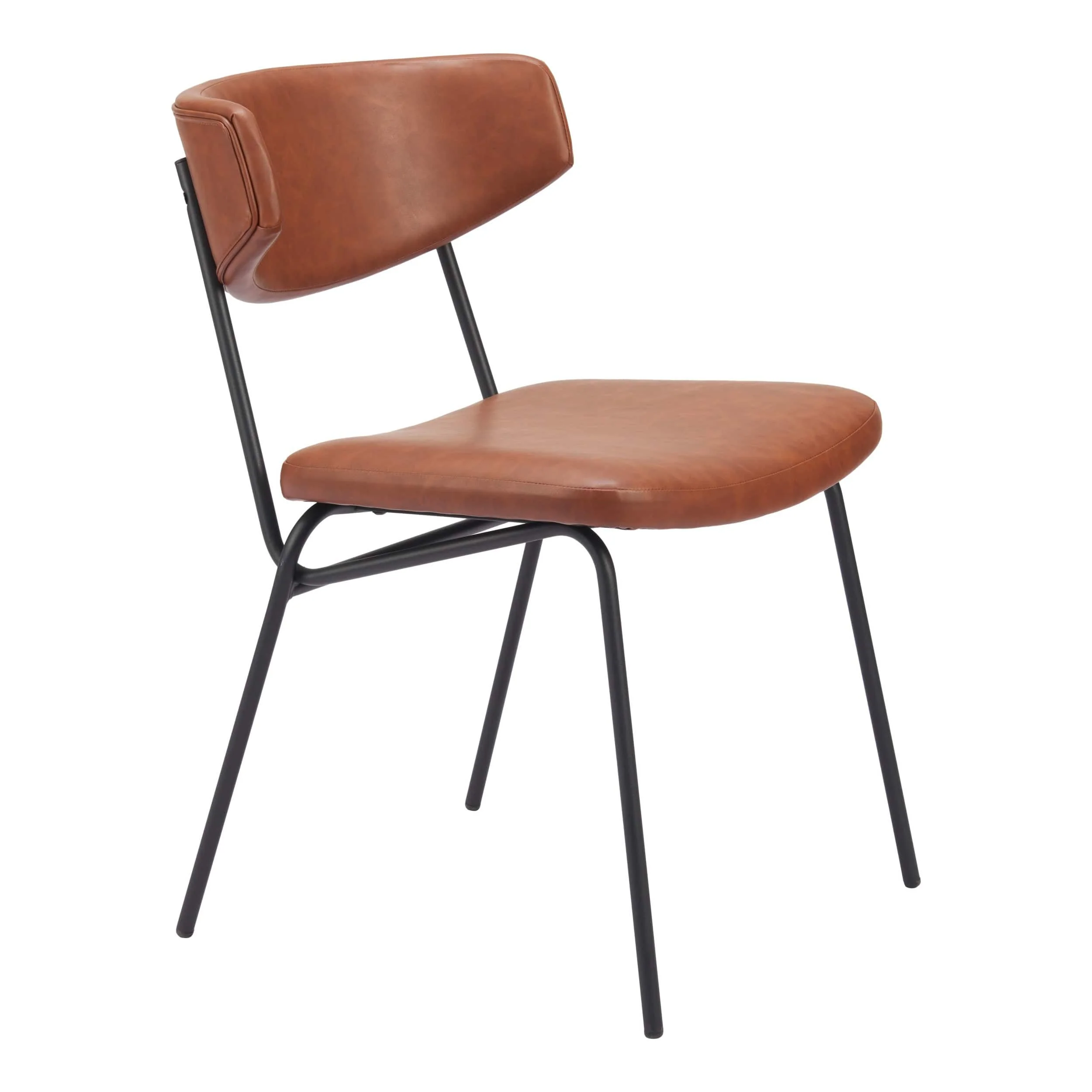 Charon Dining Chair, Vintage Brown, Set of 2 - Image 5