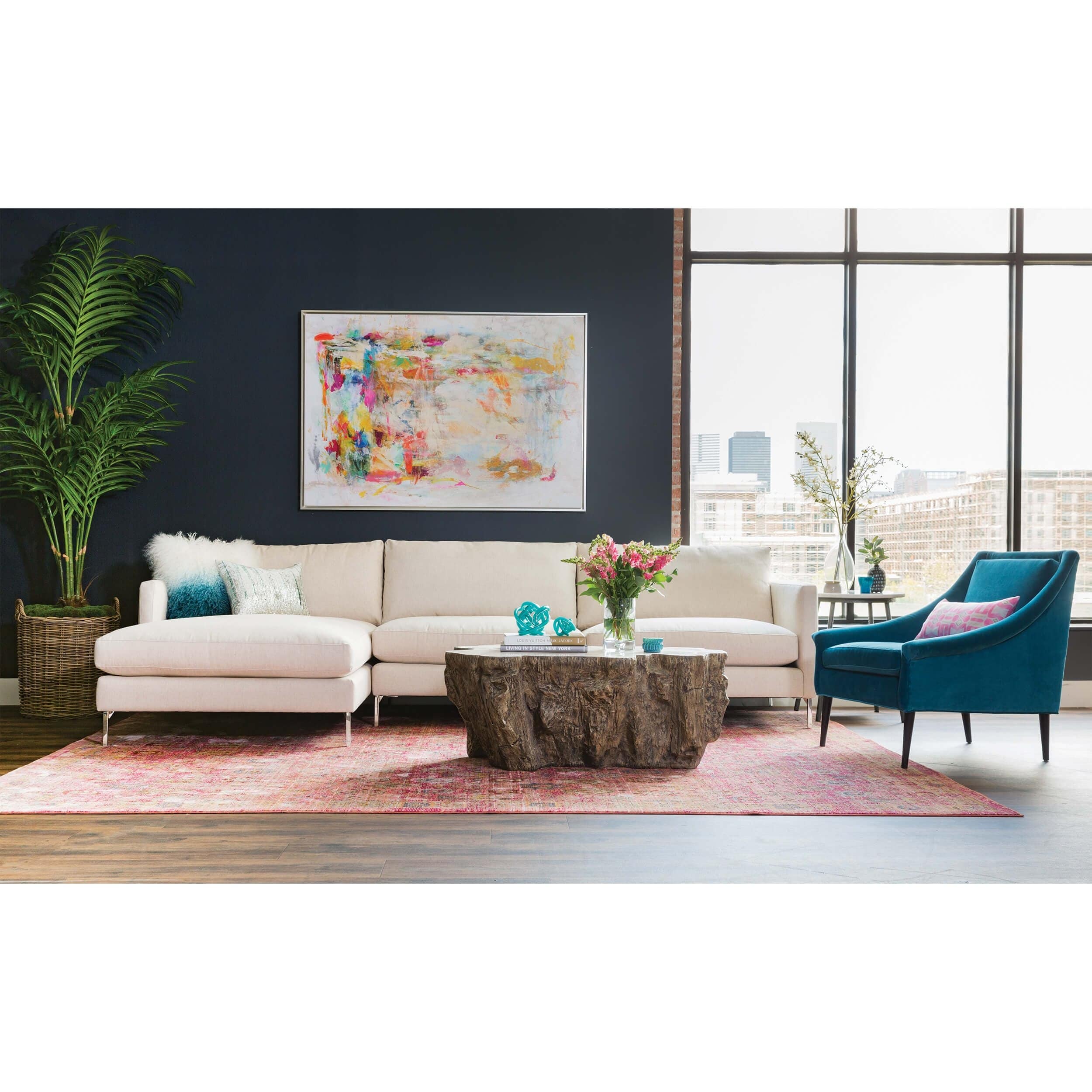 Chloe Fossilized Clam Lava Coffee Table - Image 5