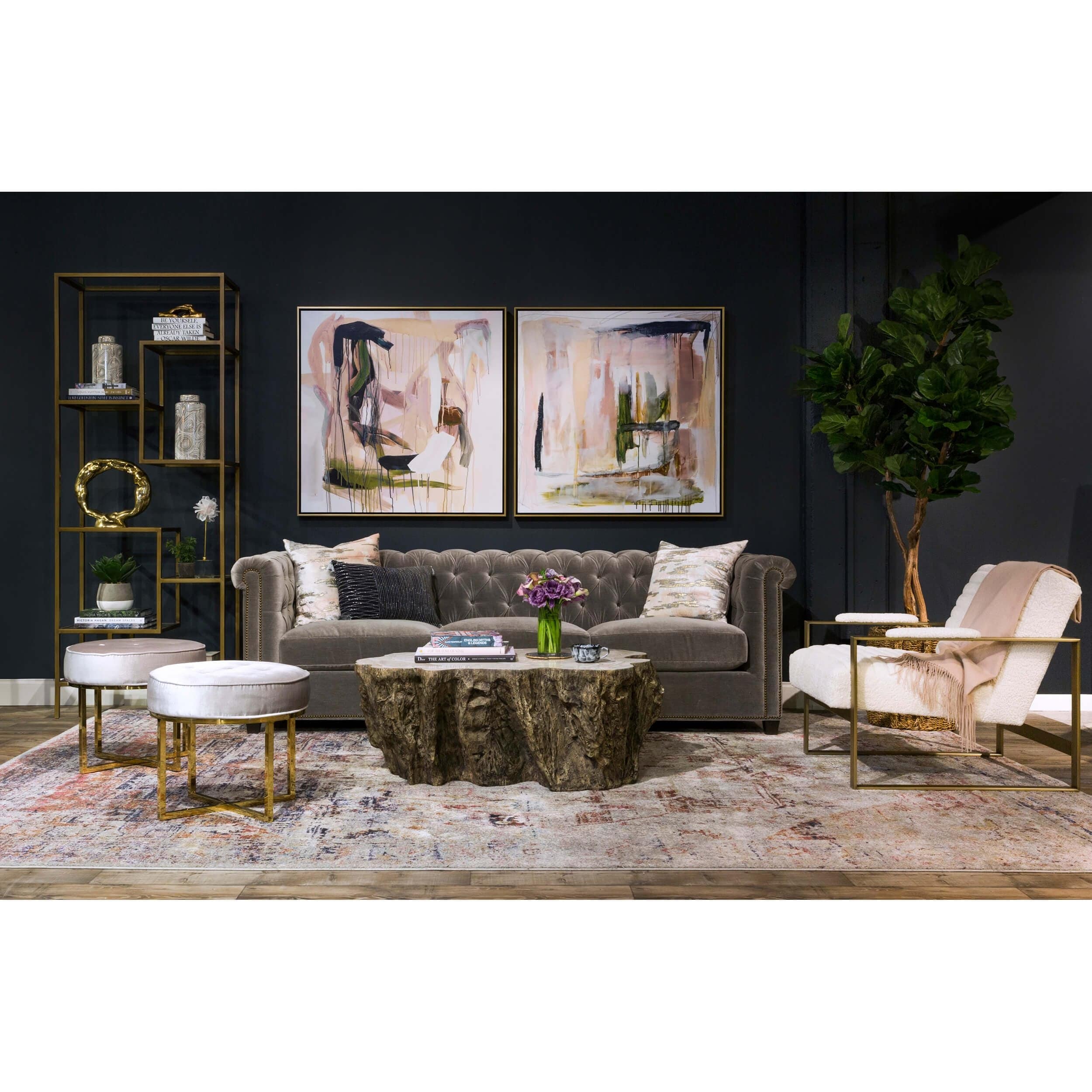 Chloe Fossilized Clam Lava Coffee Table - Image 7