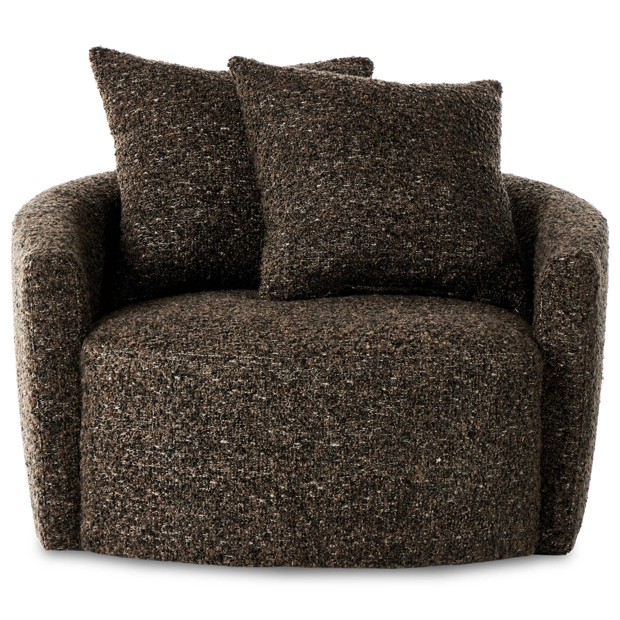 Chloe Swivel Chair, Ivan Granite by Four Hands - Image 3