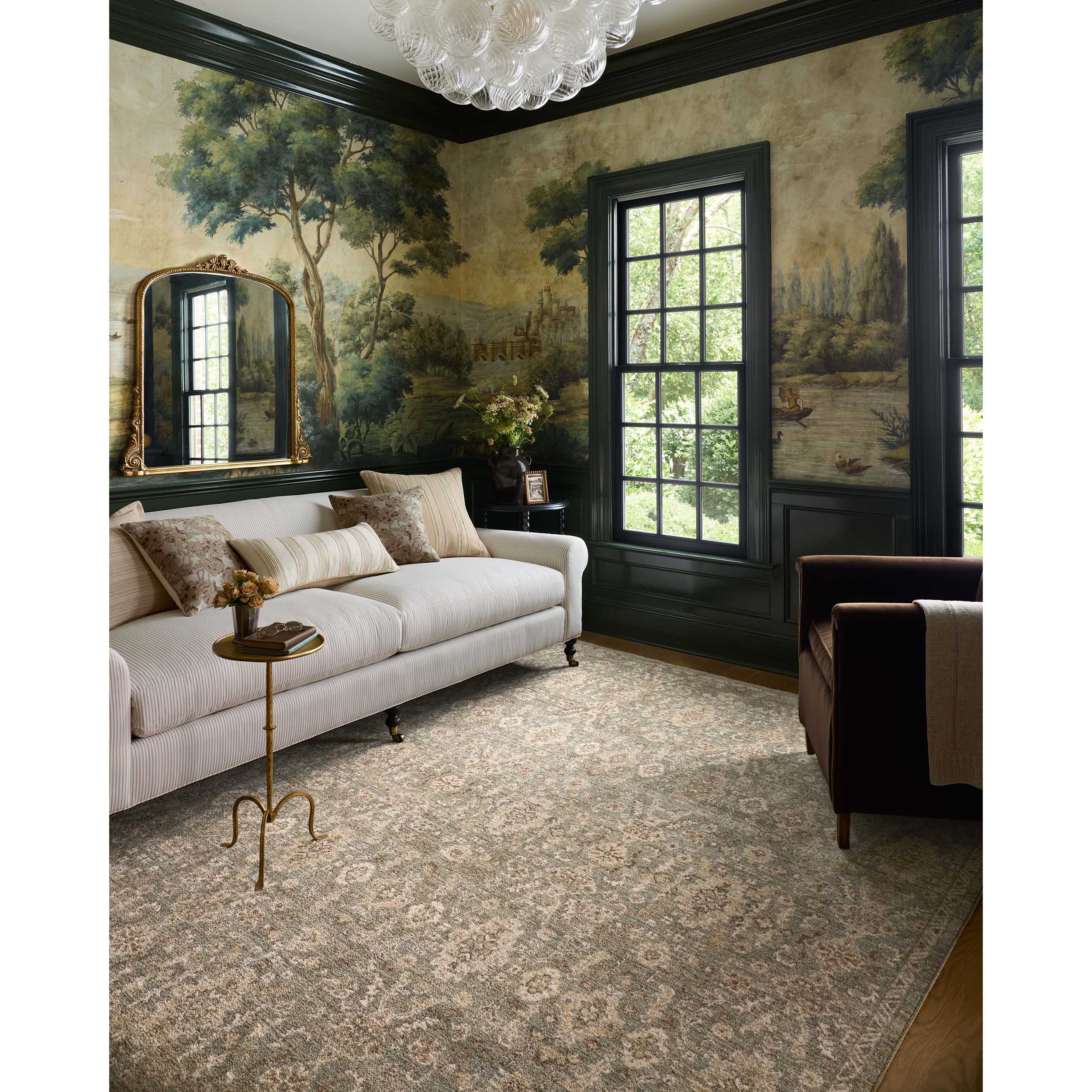 Chris Loves Julia × Loloi Rug Palma PLM-03, Lagoon/Natural - Image 5