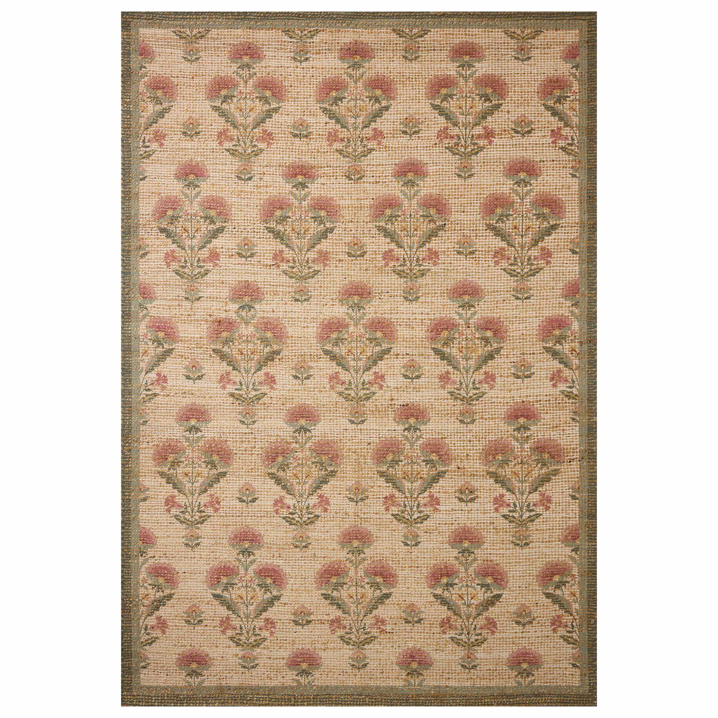 Chris Loves Julia × Loloi Rug Rue RUE-01, Sage/Blush