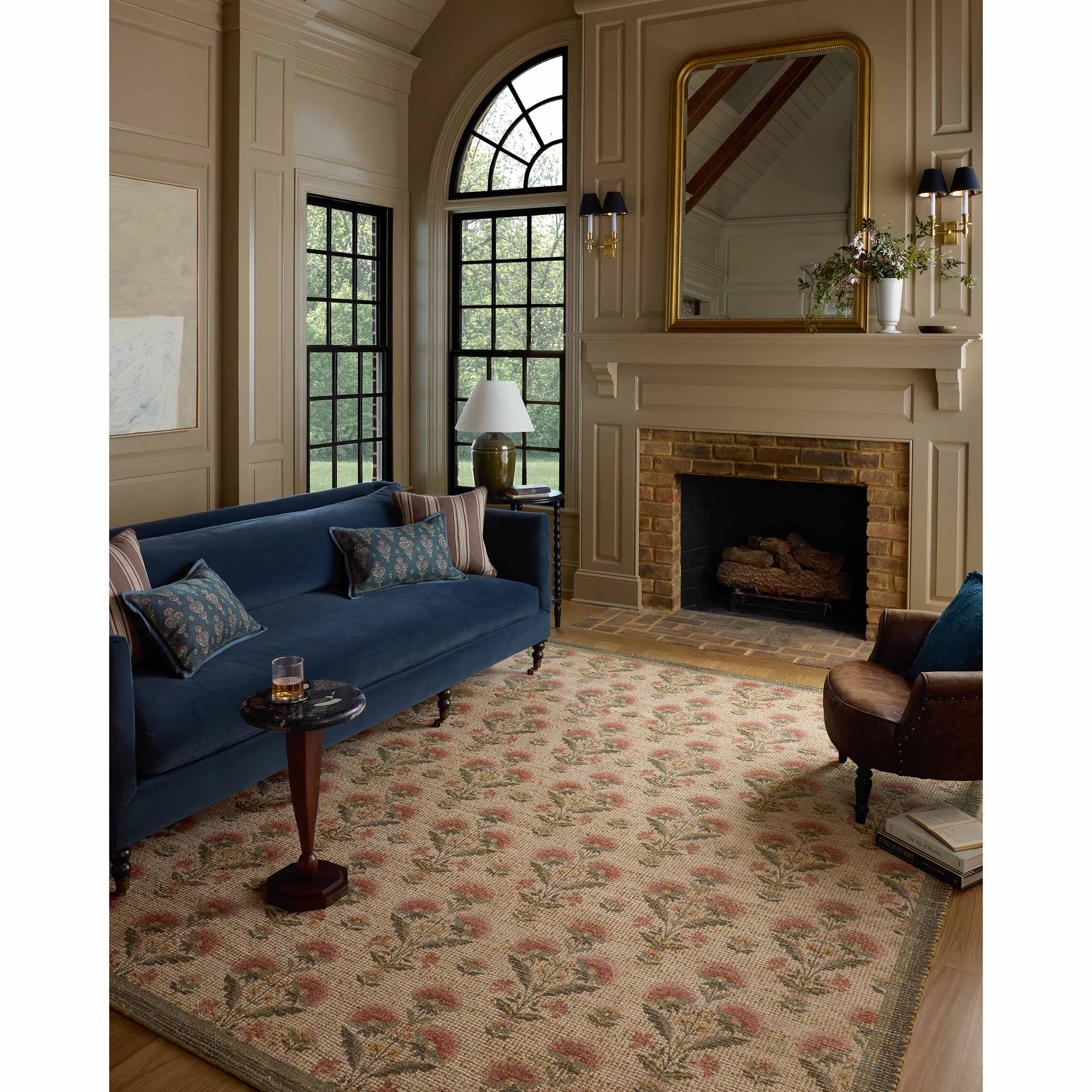 Chris Loves Julia × Loloi Rug Rue RUE-01, Sage/Blush - Image 6