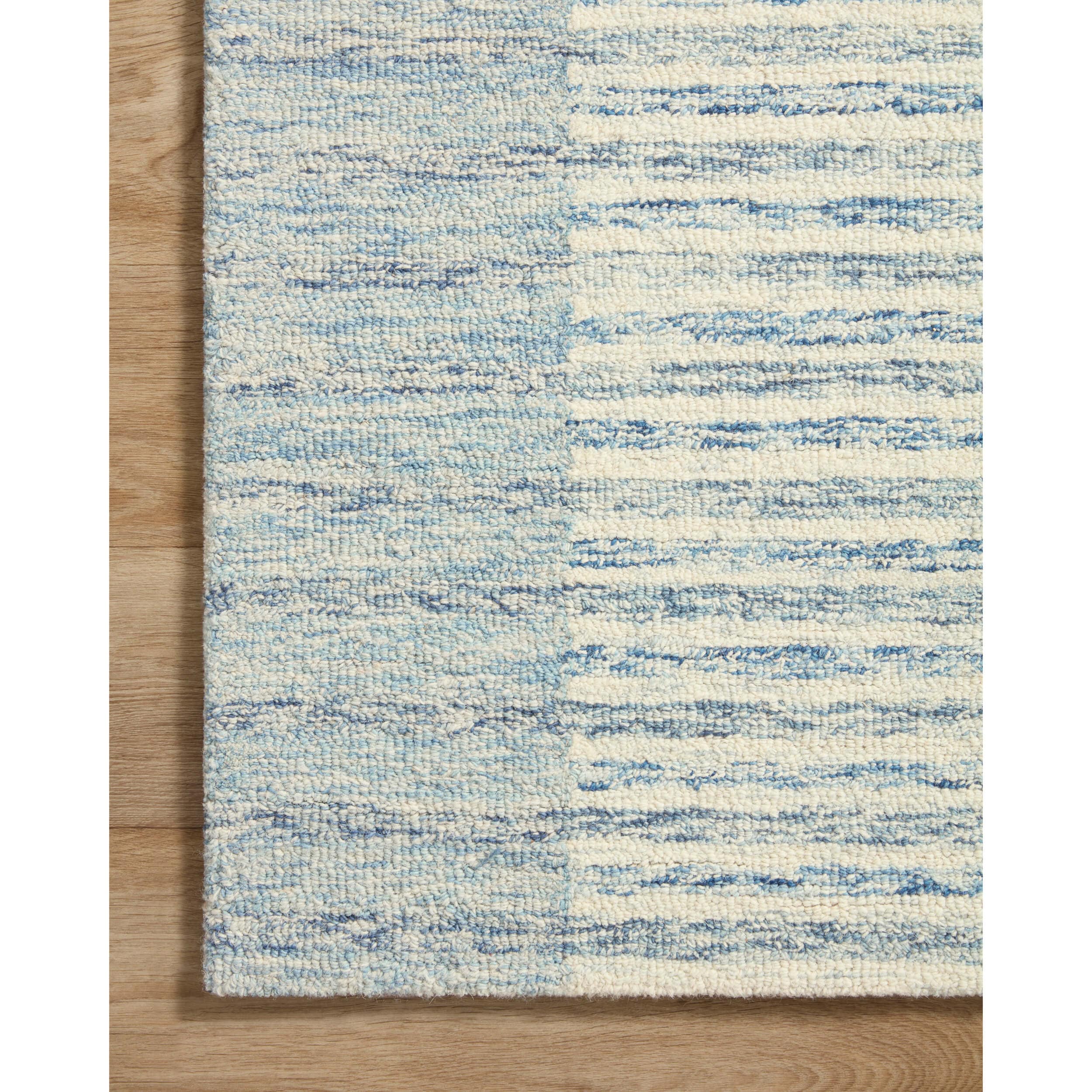 Chris Loves Julia x Loloi Rug Chris CHR-01, Ivory/Denim - Image 4