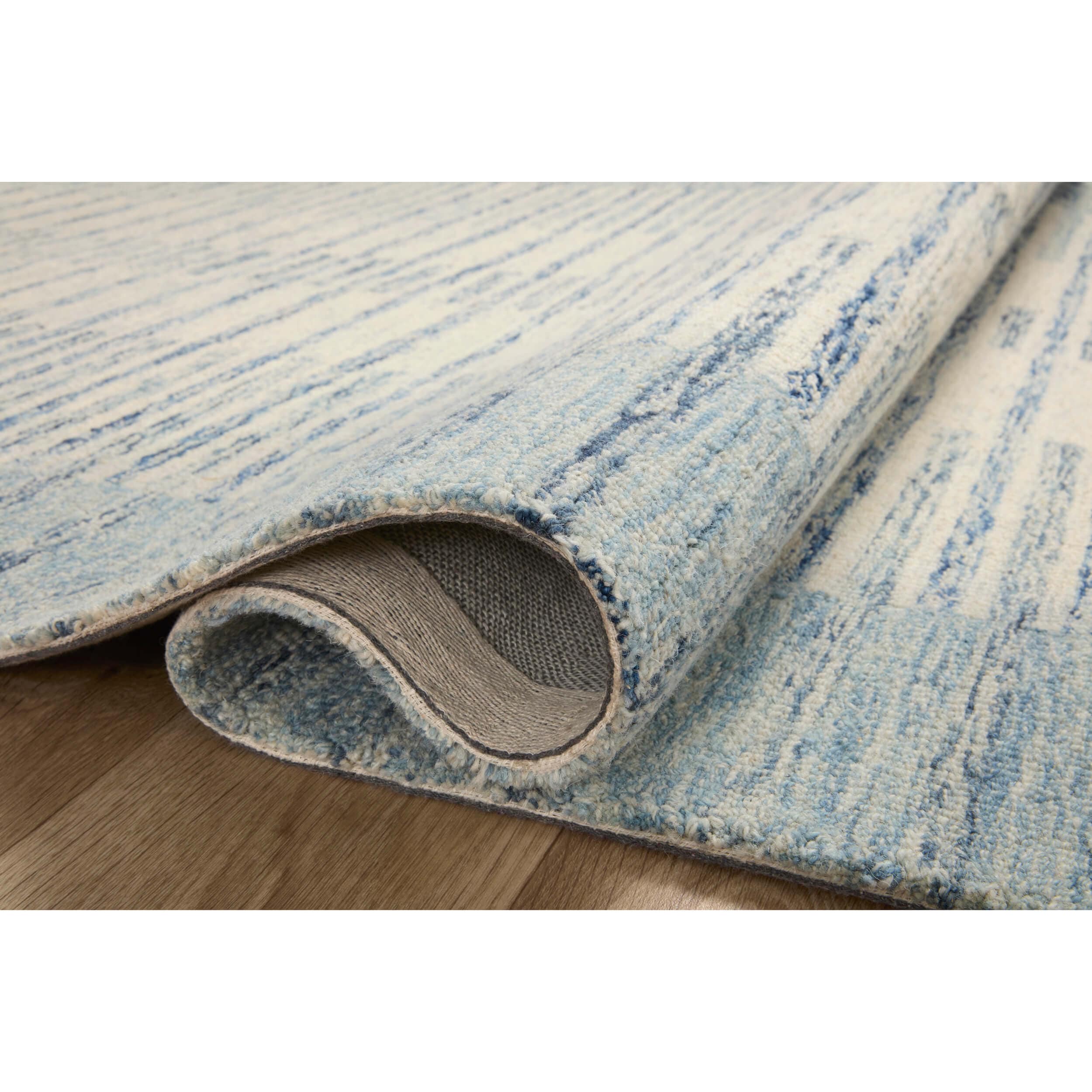 Chris Loves Julia x Loloi Rug Chris CHR-01, Ivory/Denim - Image 6