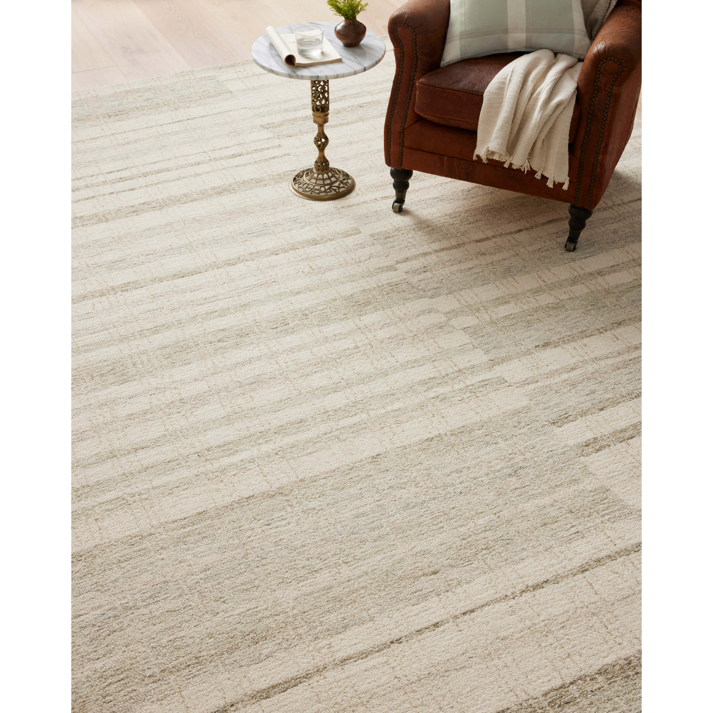 Chris Loves Julia x Loloi Rug Chris CHR-02, Natural/Sage - Image 6