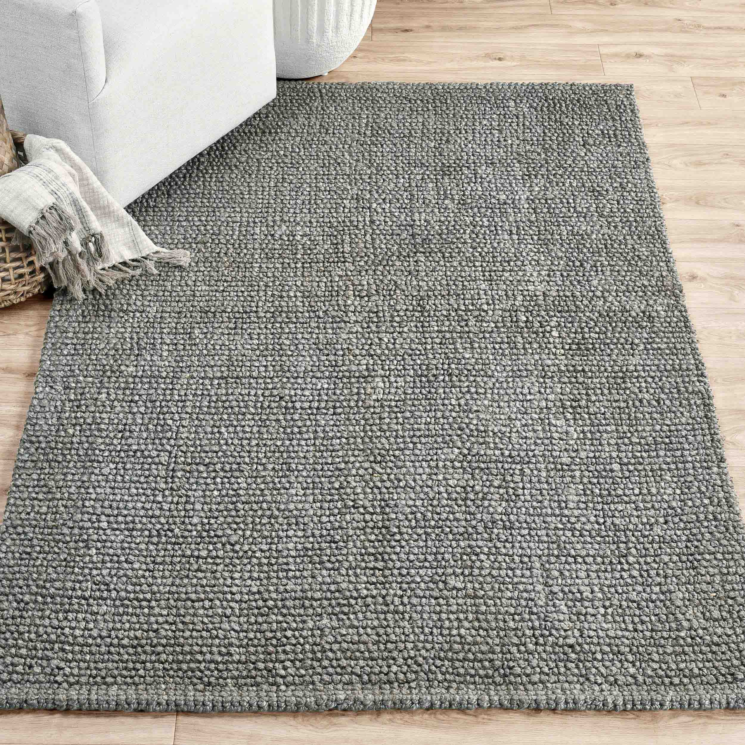 Chunky Loop Rug, Blue Charcoal - Image 4