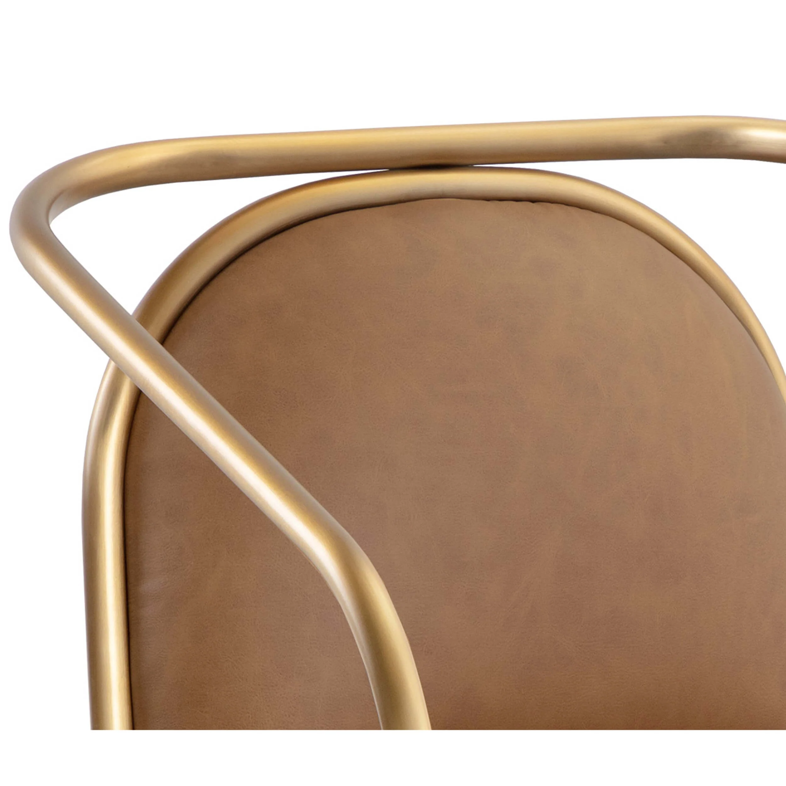 Cicero Leather Chair, Milliken Cognac - Image 5