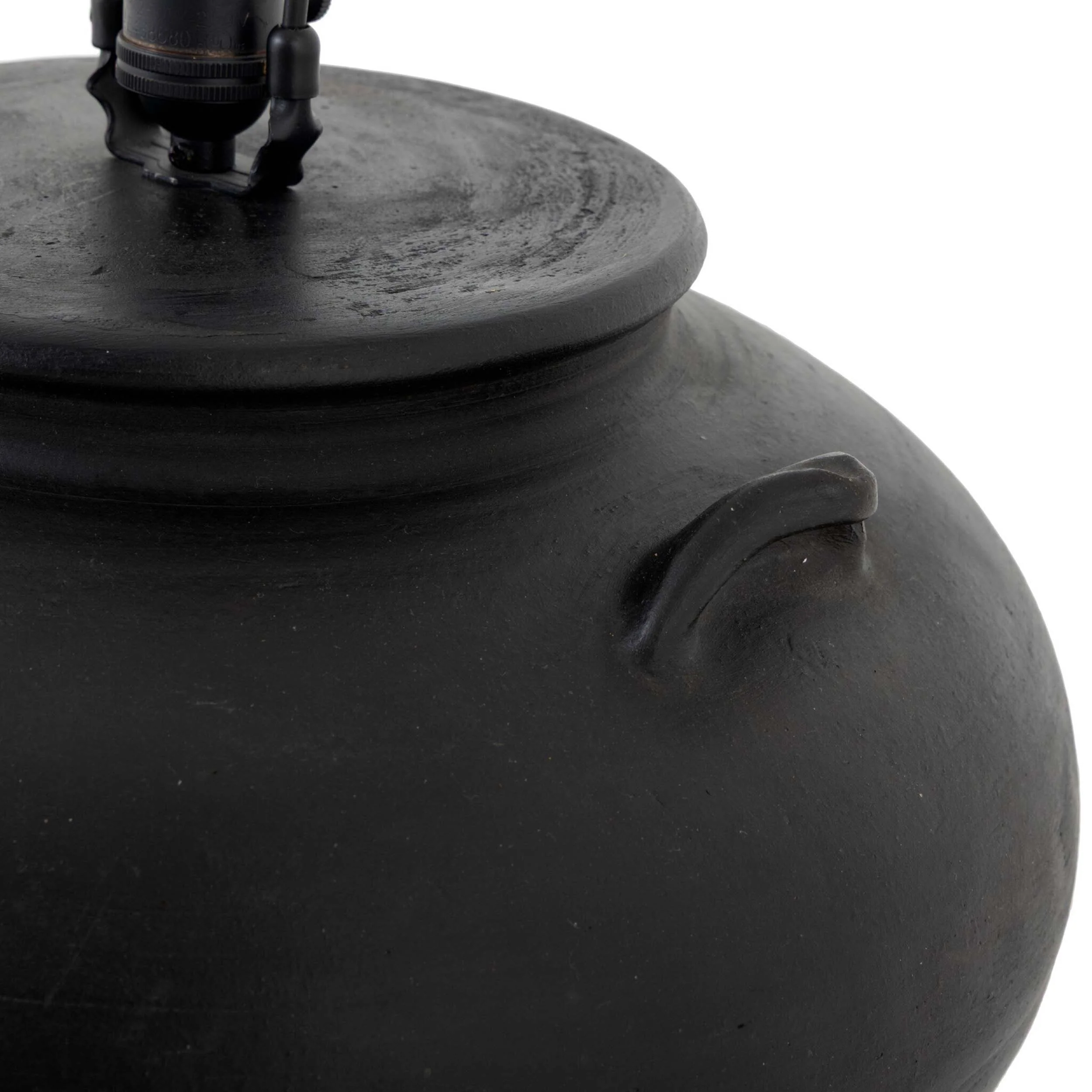 Civita Table Lamp, Aged Black Terracotta by Amber Lewis x Four Hands - Image 5