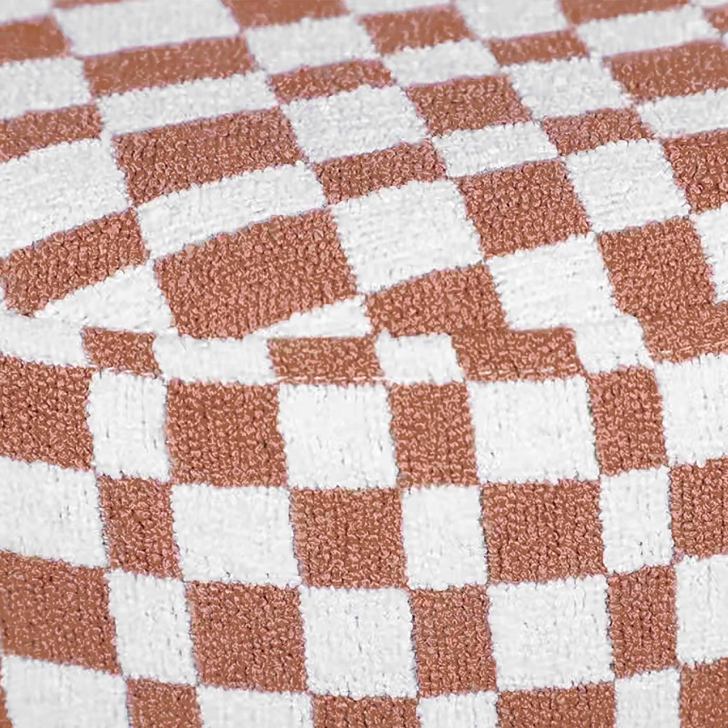 Claire Stool, Brown Checkered - Image 4