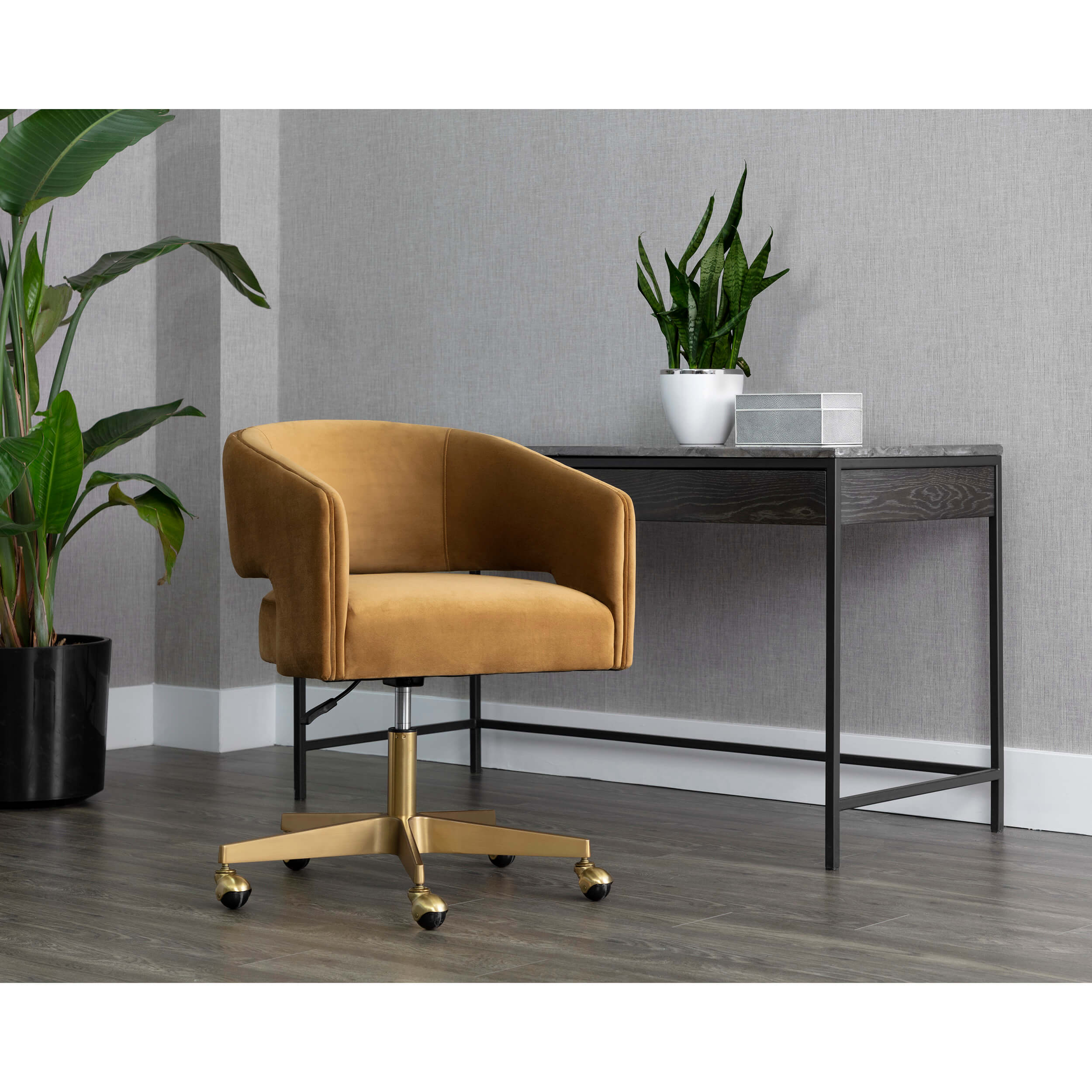 Claren Office Chair, Gold Sky - Image 8