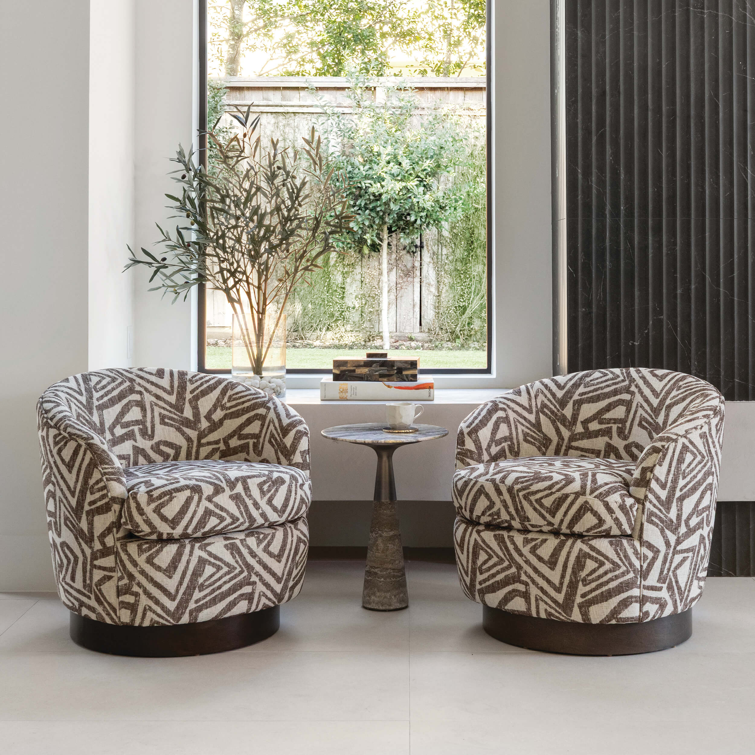 Claudia Swivel Chair, Voices Cocoa - Image 5