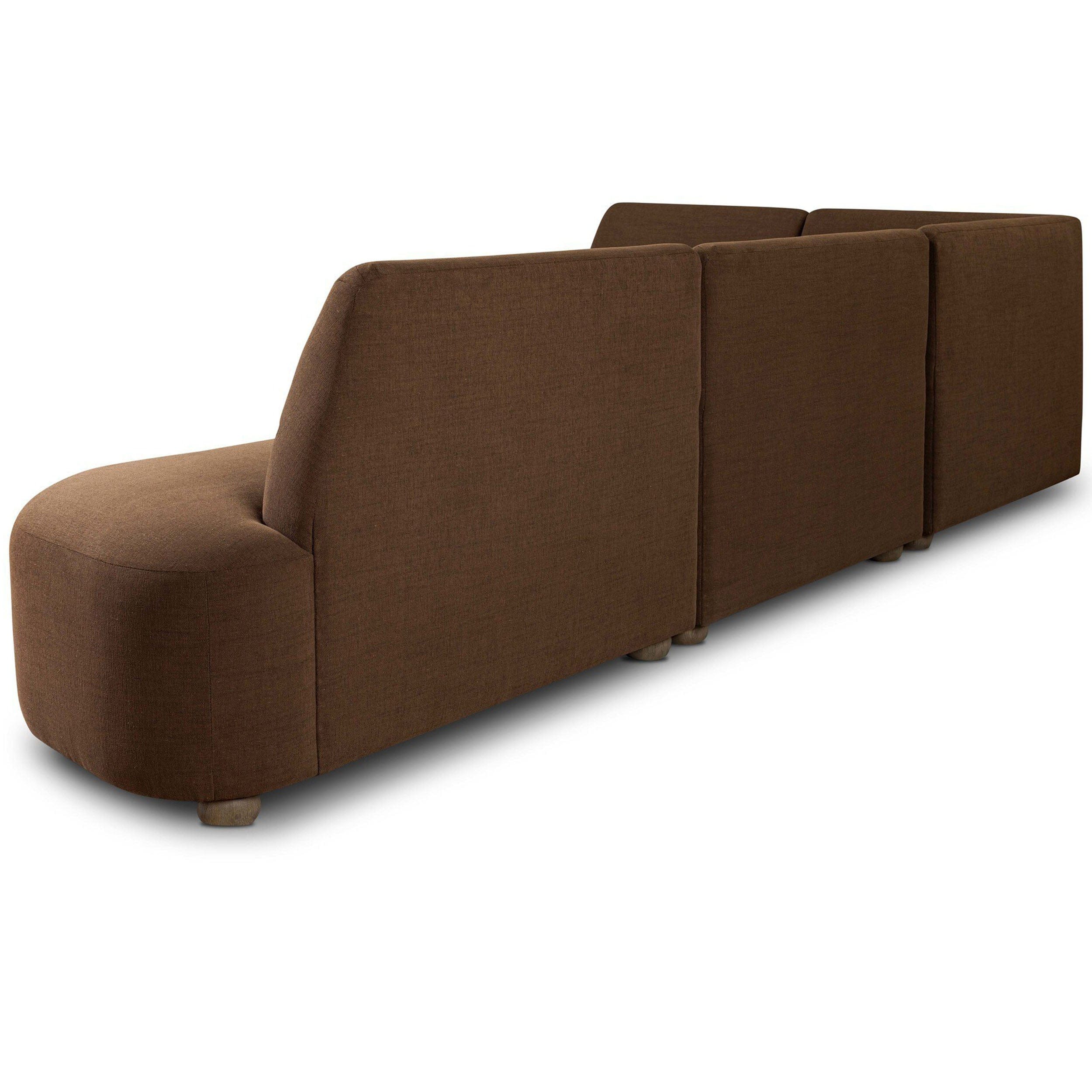 Clemence L-Shape Dining Banquette, Nomad Mushroom by Four Hands - Image 17