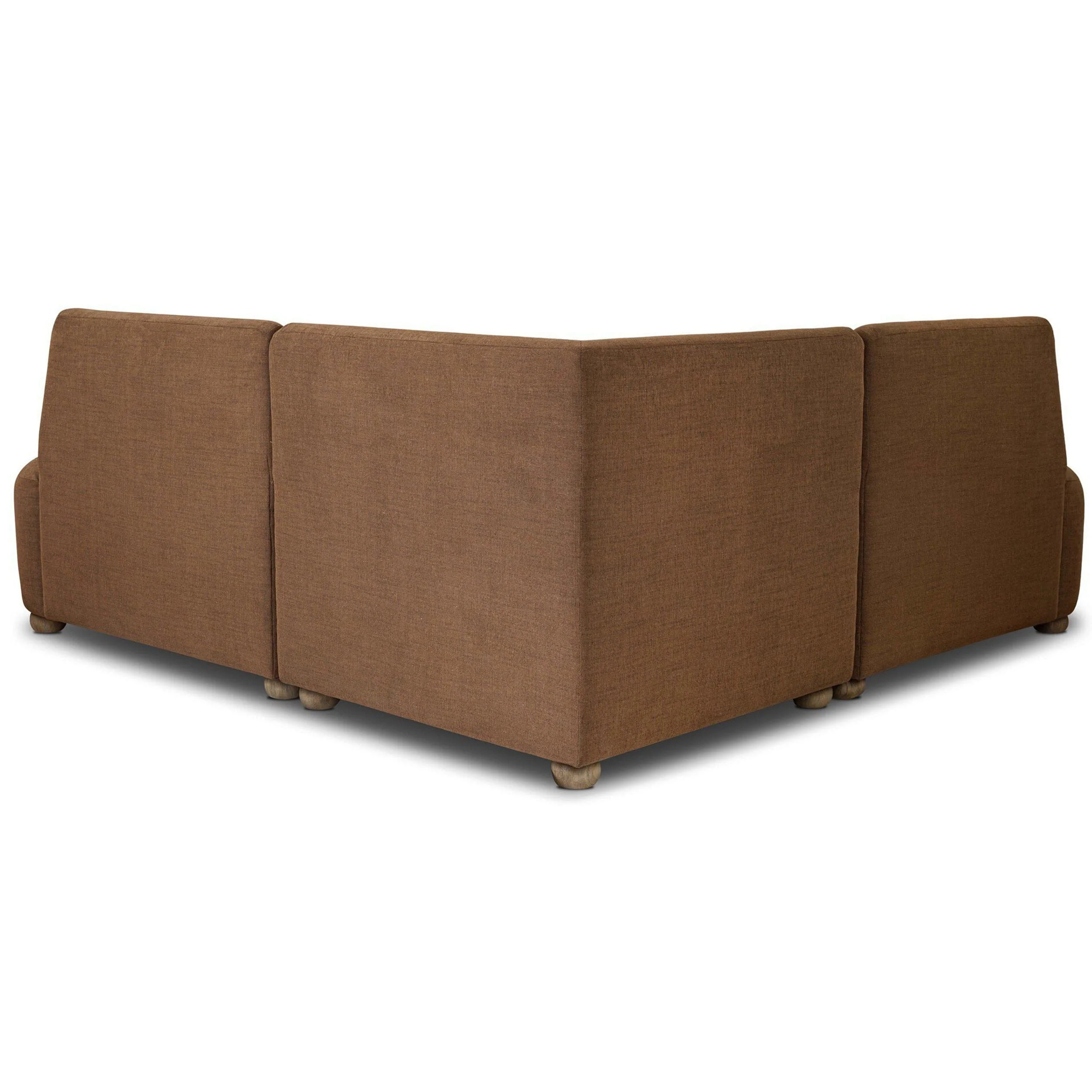 Clemence L-Shape Dining Banquette, Nomad Mushroom by Four Hands - Image 4