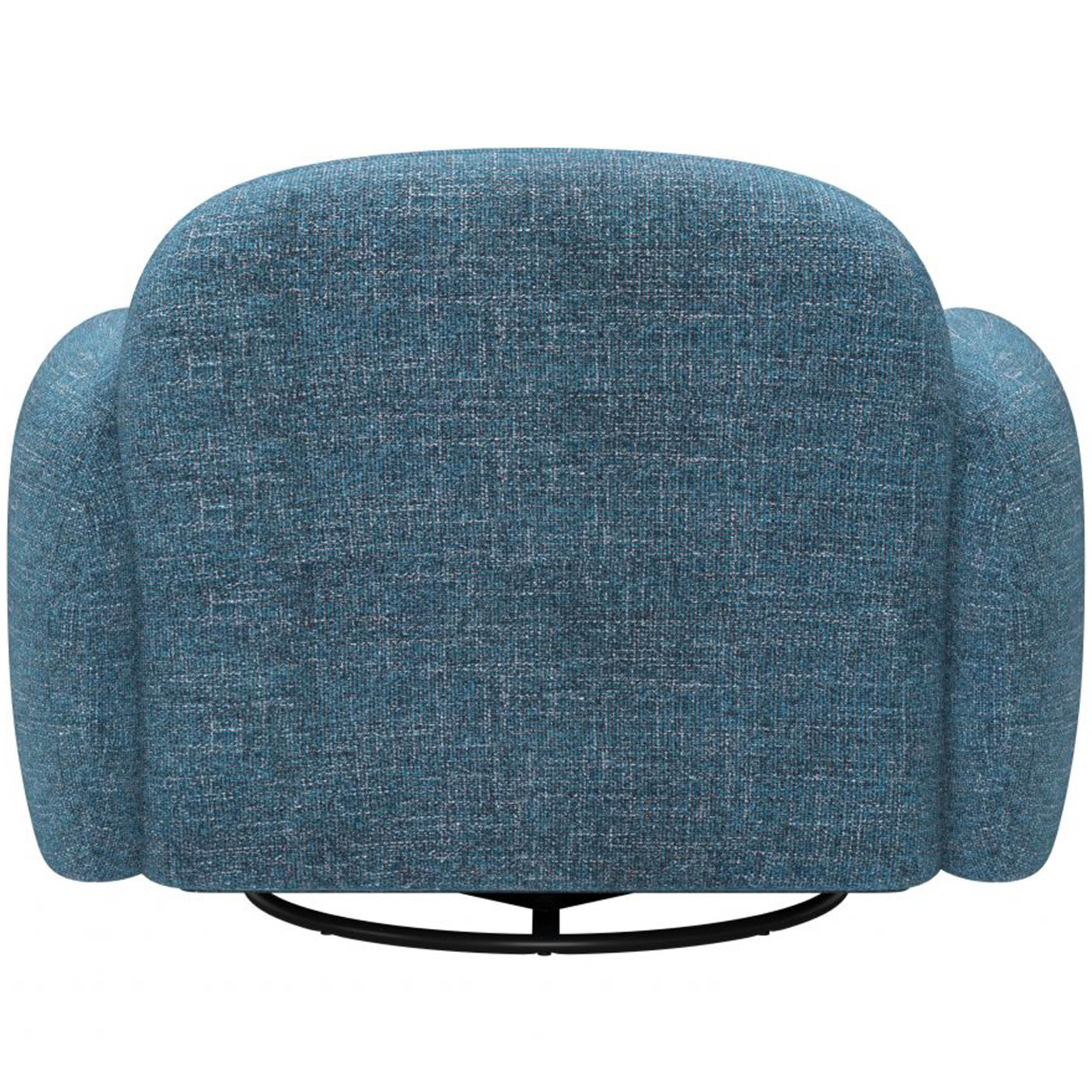Cleo Swivel Chair, Blue - Image 4