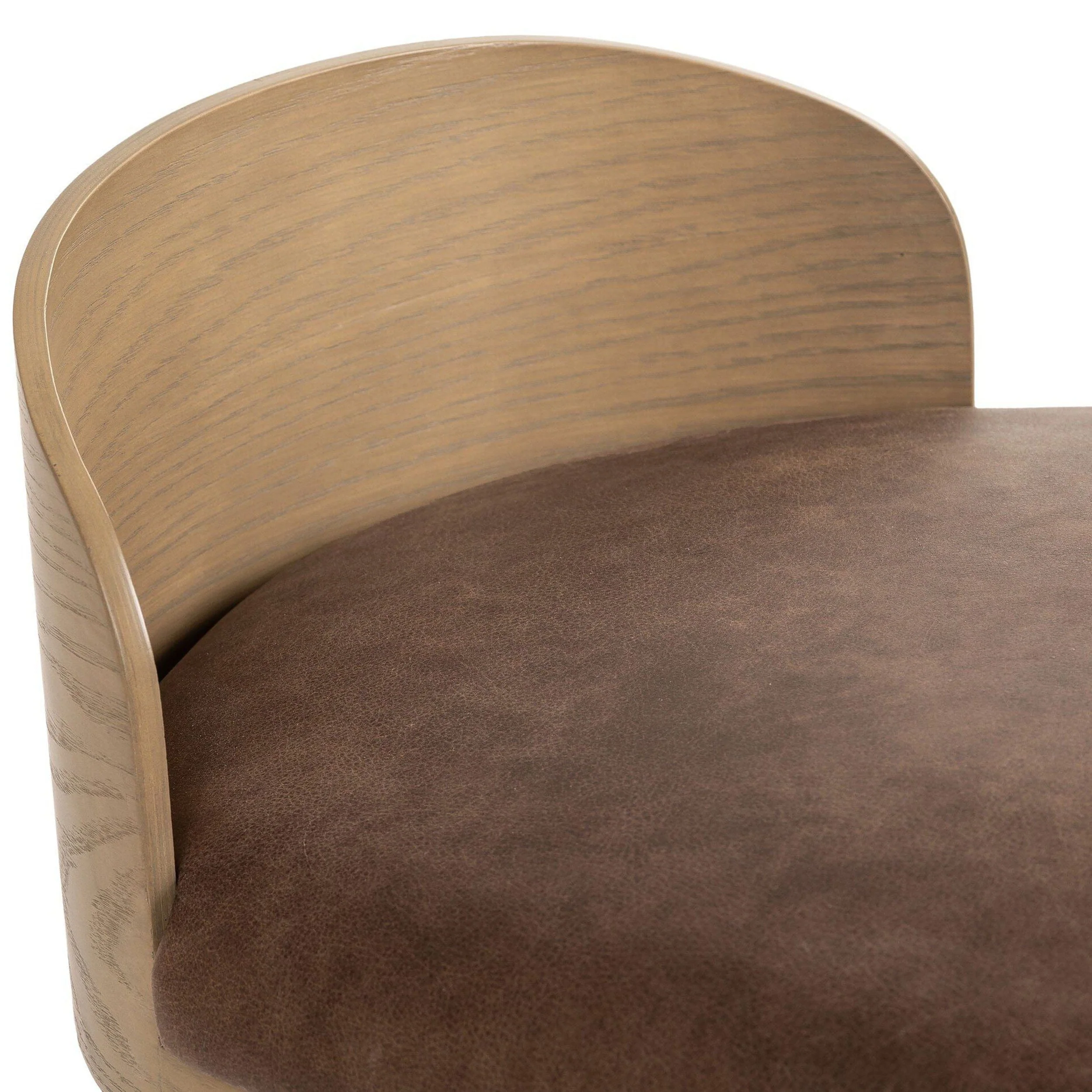 Cloris Leather Swivel Bar & Counter Stool, Palermo Cigar By Four Hands - Image 13