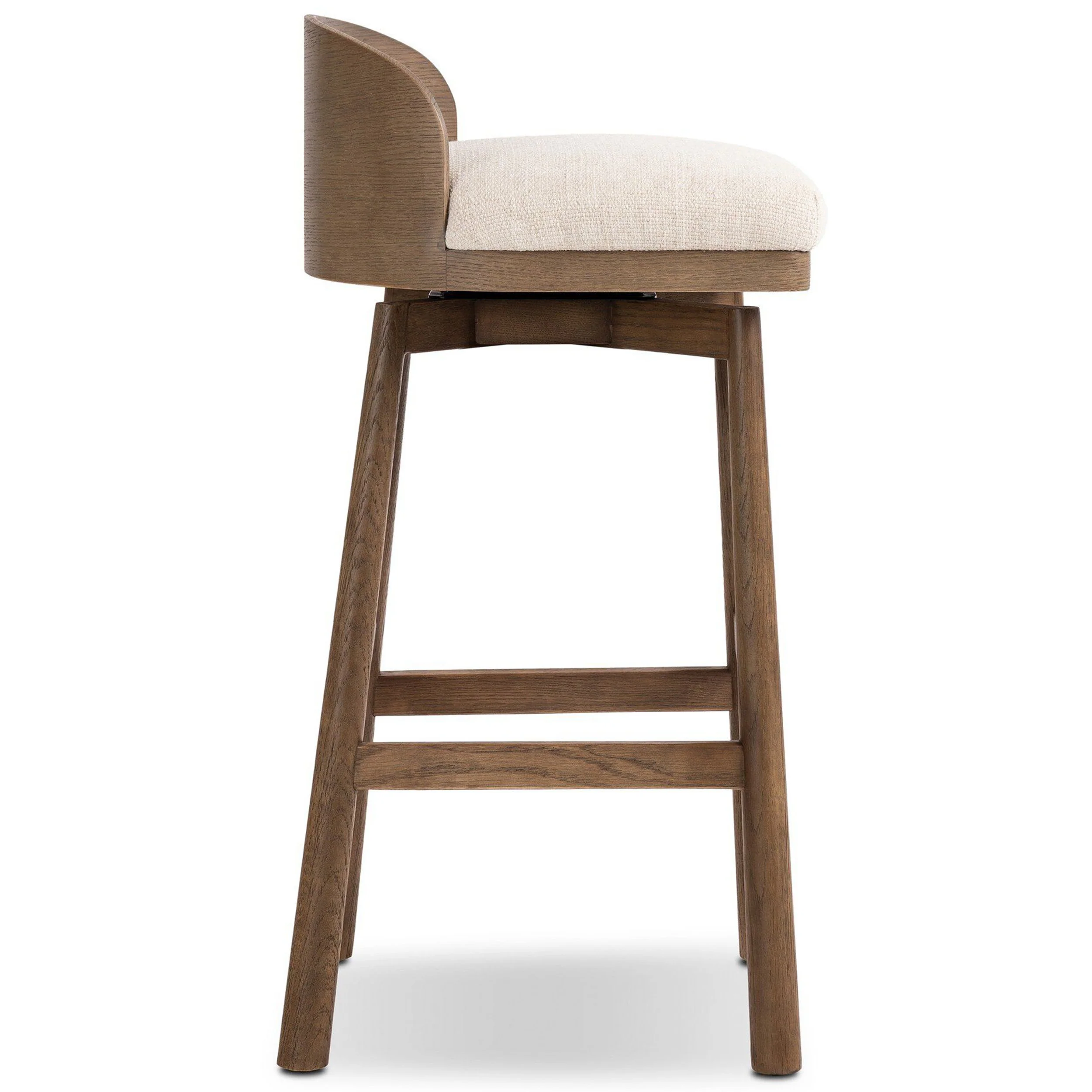 Cloris Swivel Bar & Counter Stool, Thames Cream By Four Hands - Image 9