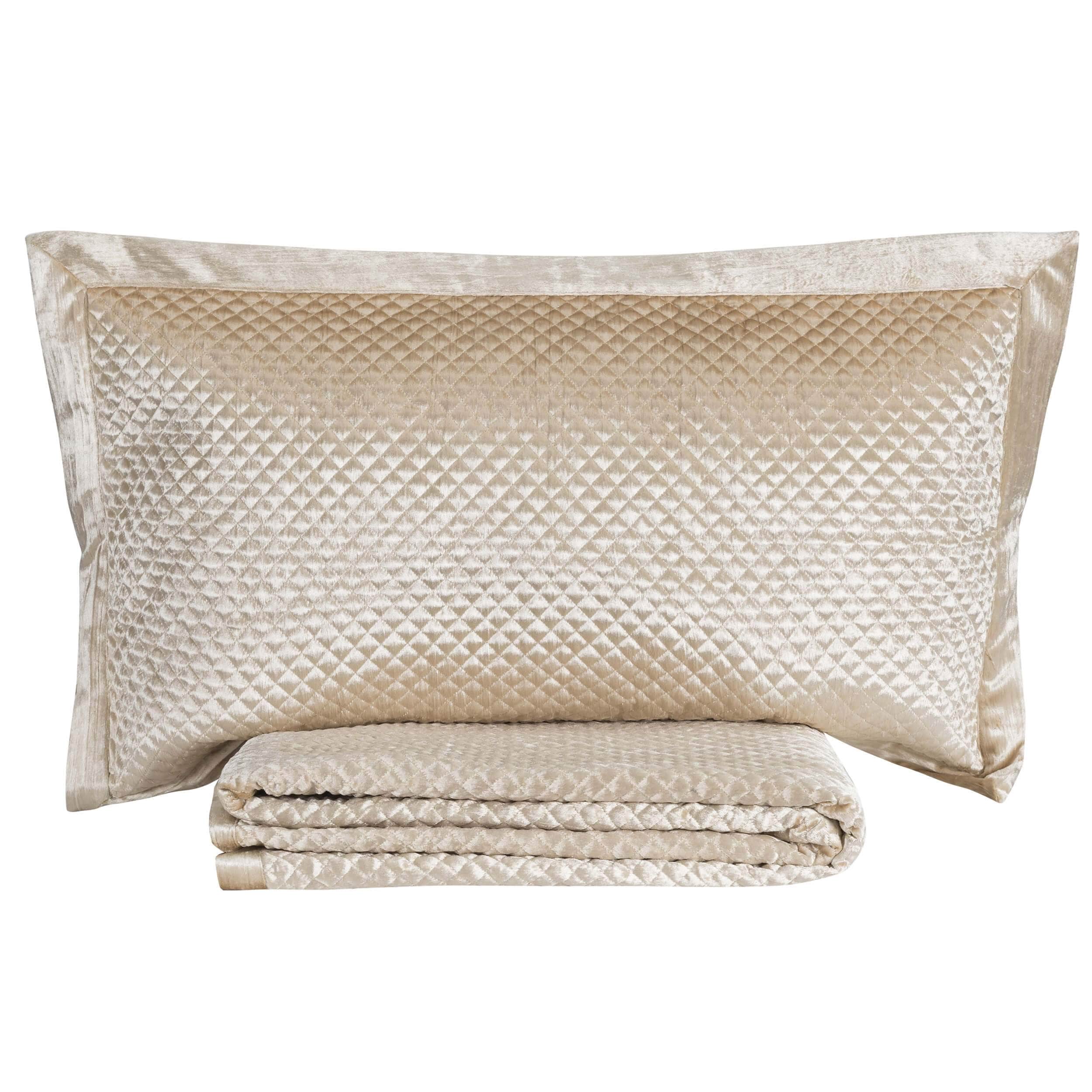Amani Coverlet Set, Light Gold - Image 2