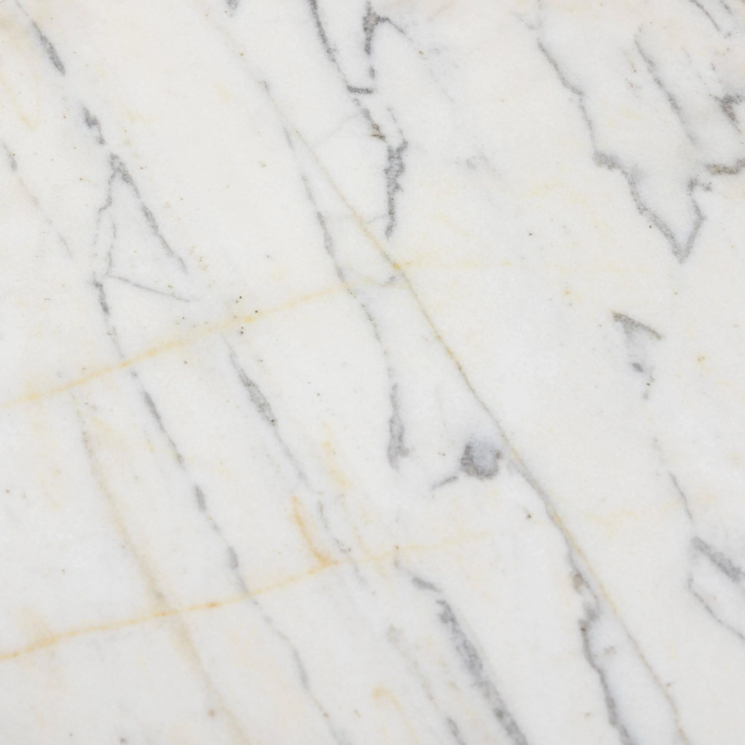 Clove End Table, Veined White Marble by Four Hands - Image 6