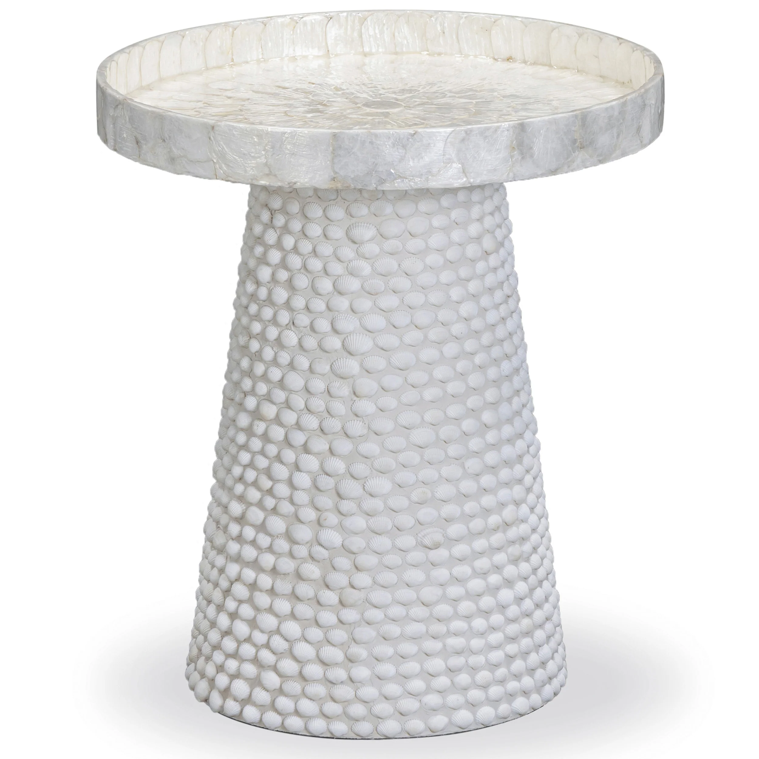 Coast Round Side Table, Pearl