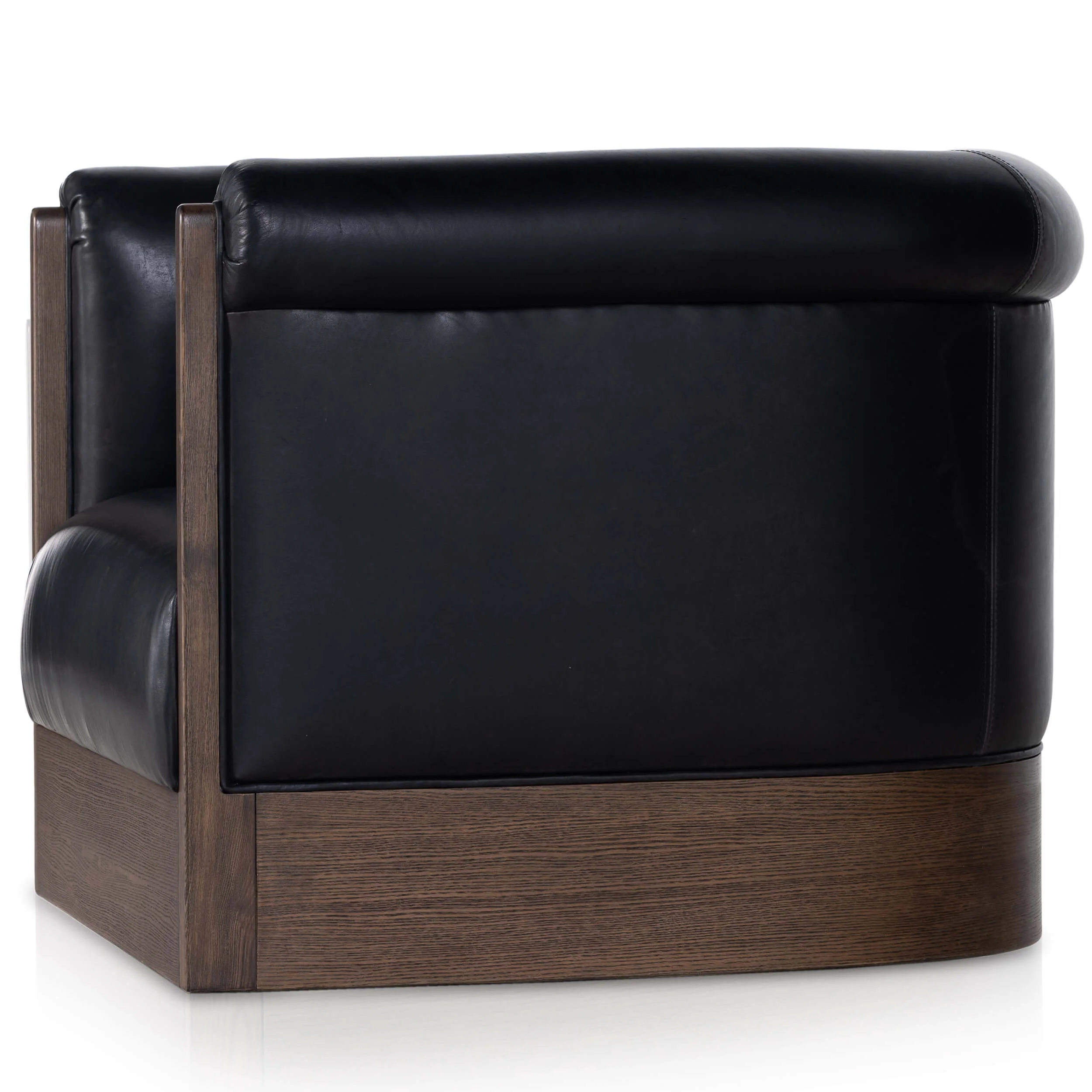 Colby Leather Swivel Chair, Heirloom Black - Image 5