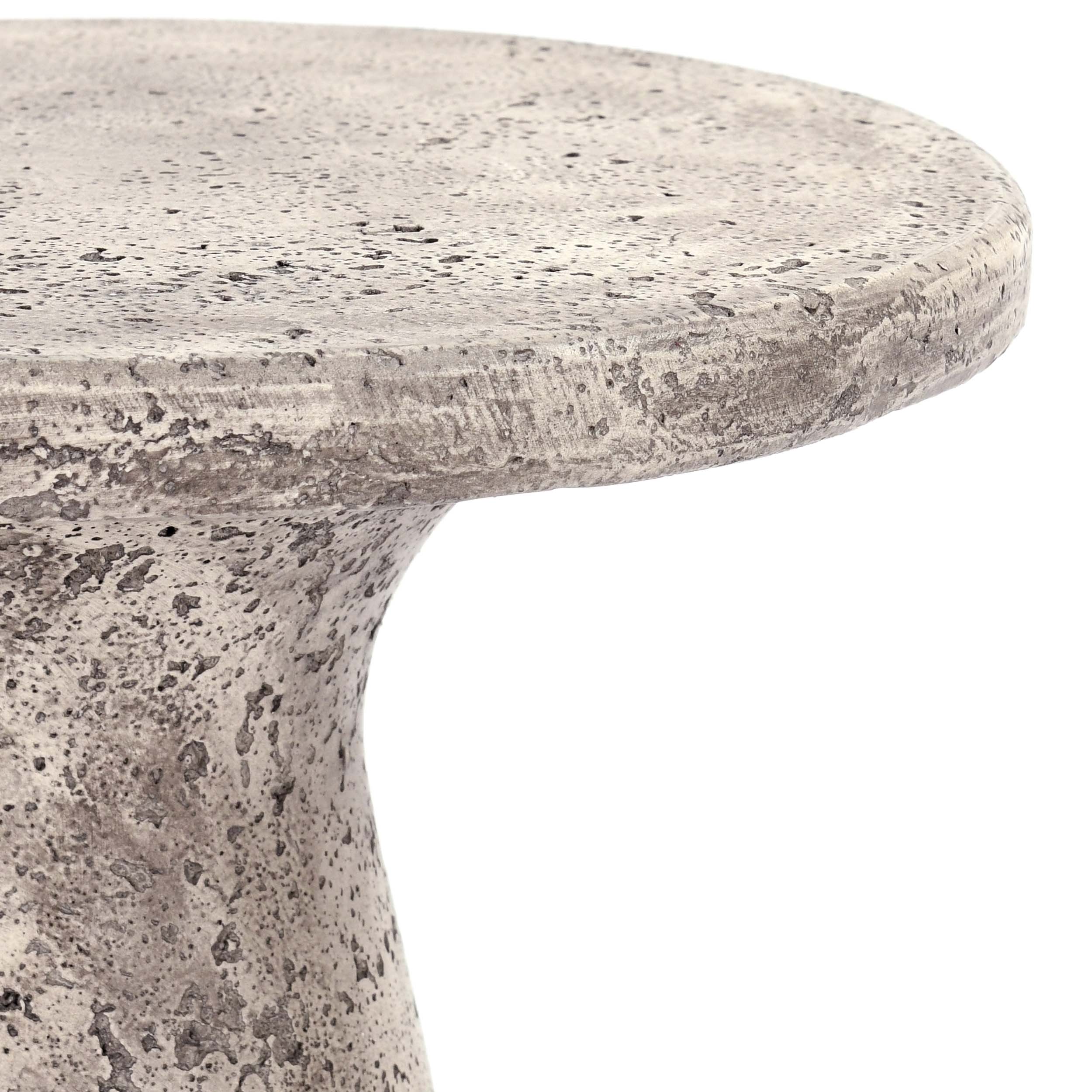 Collins 19" Accent Table, Light Gray - Image 3