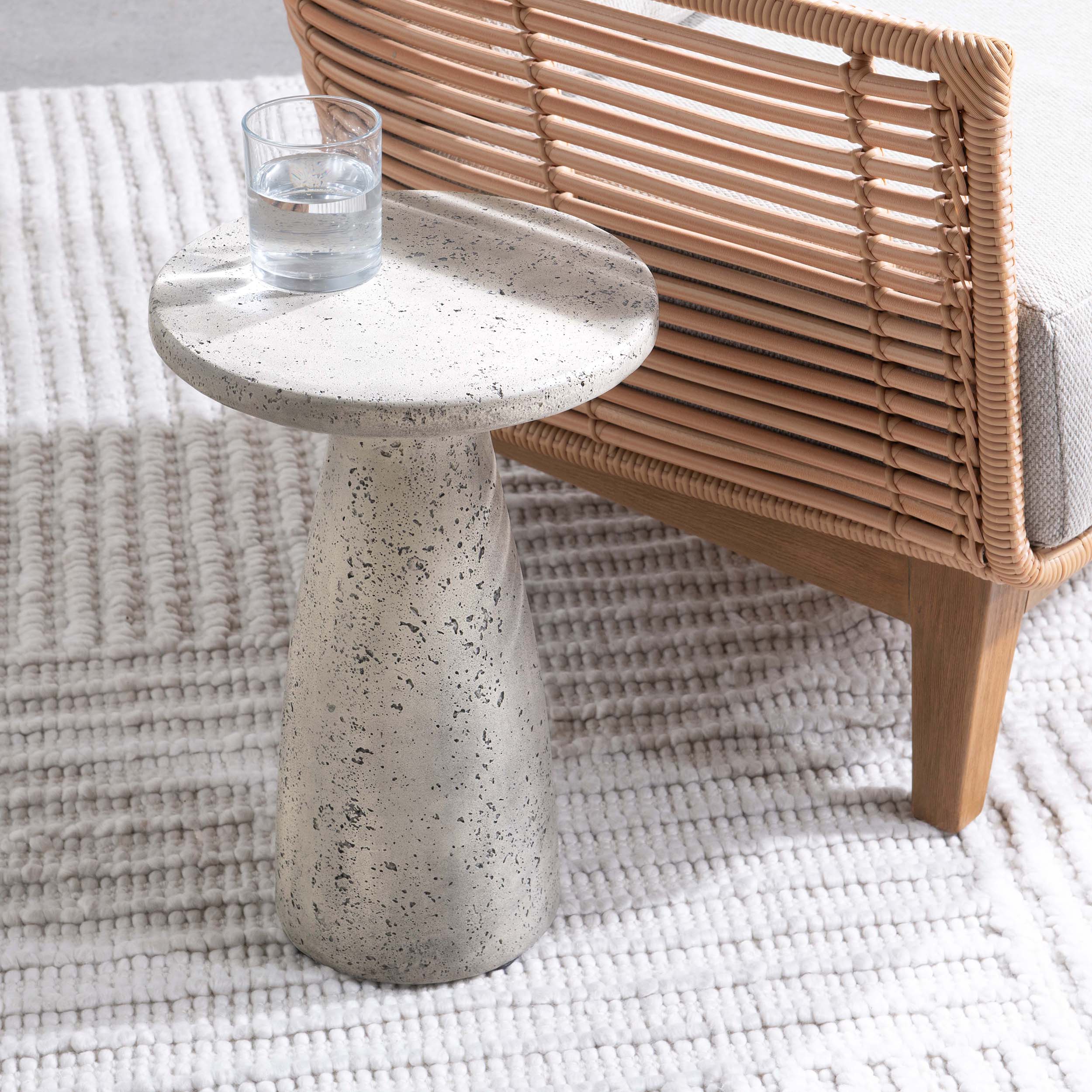 Collins 19" Accent Table, Light Gray - Image 5
