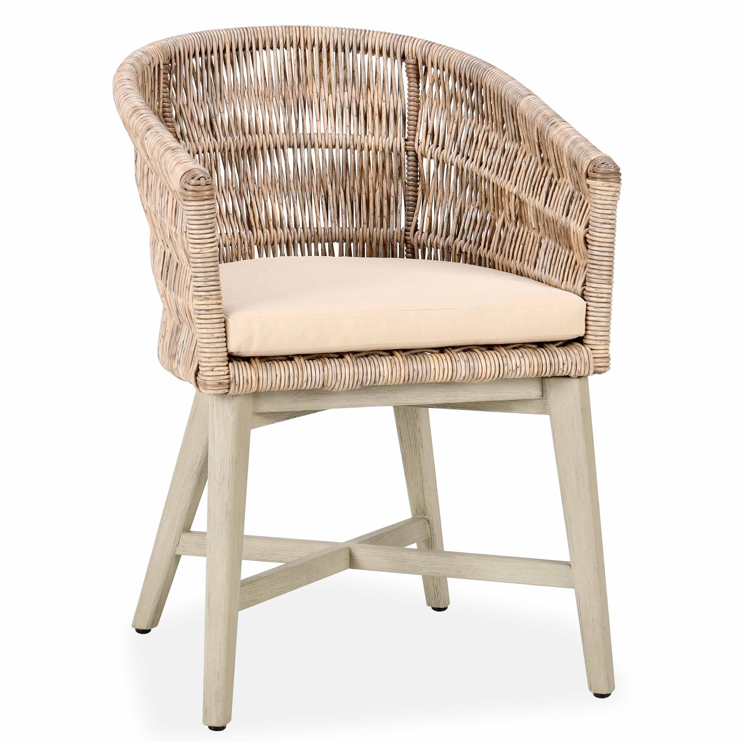Collins Outdoor Dining Chair, Natural/Sand