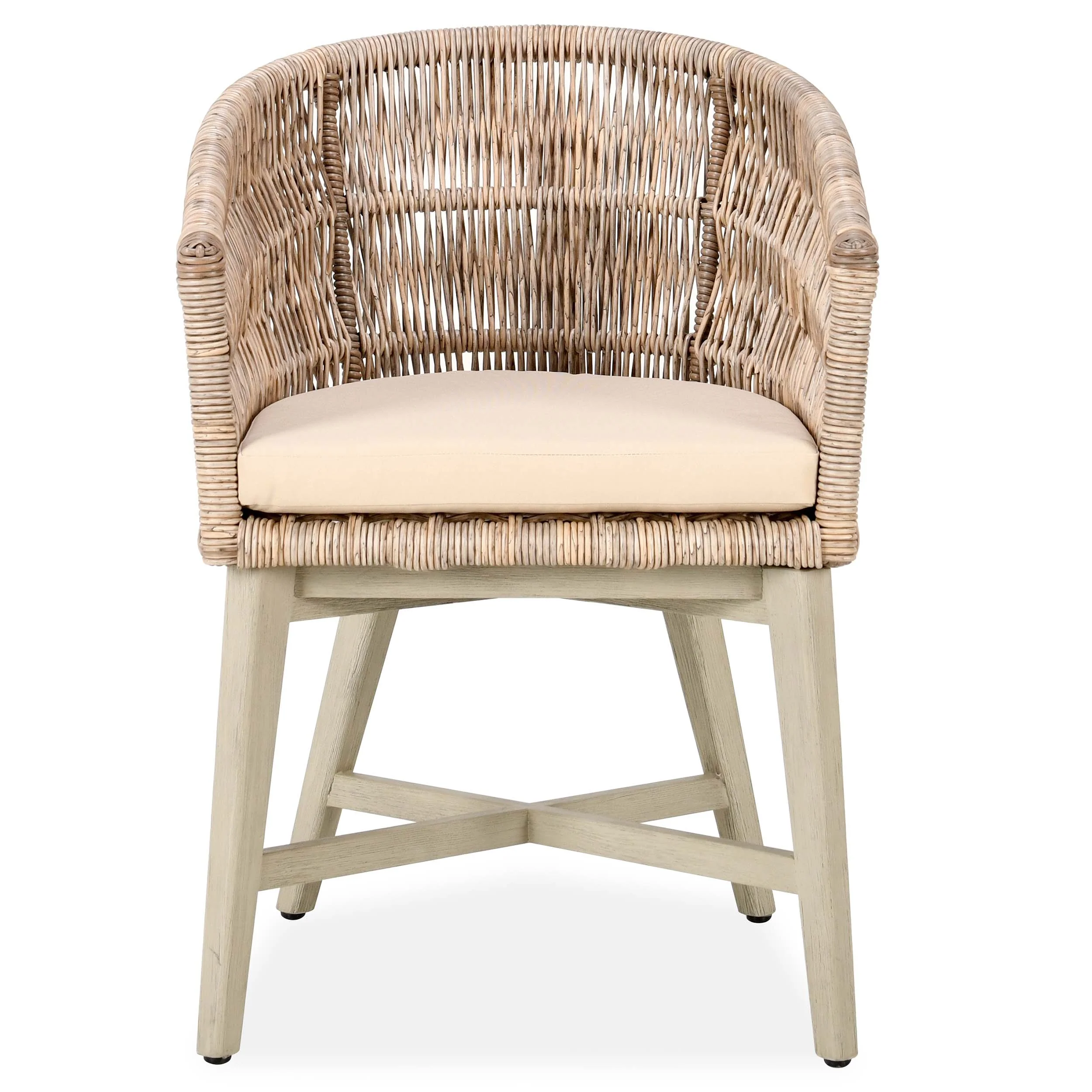 Collins Outdoor Dining Chair, Natural/Sand - Image 2