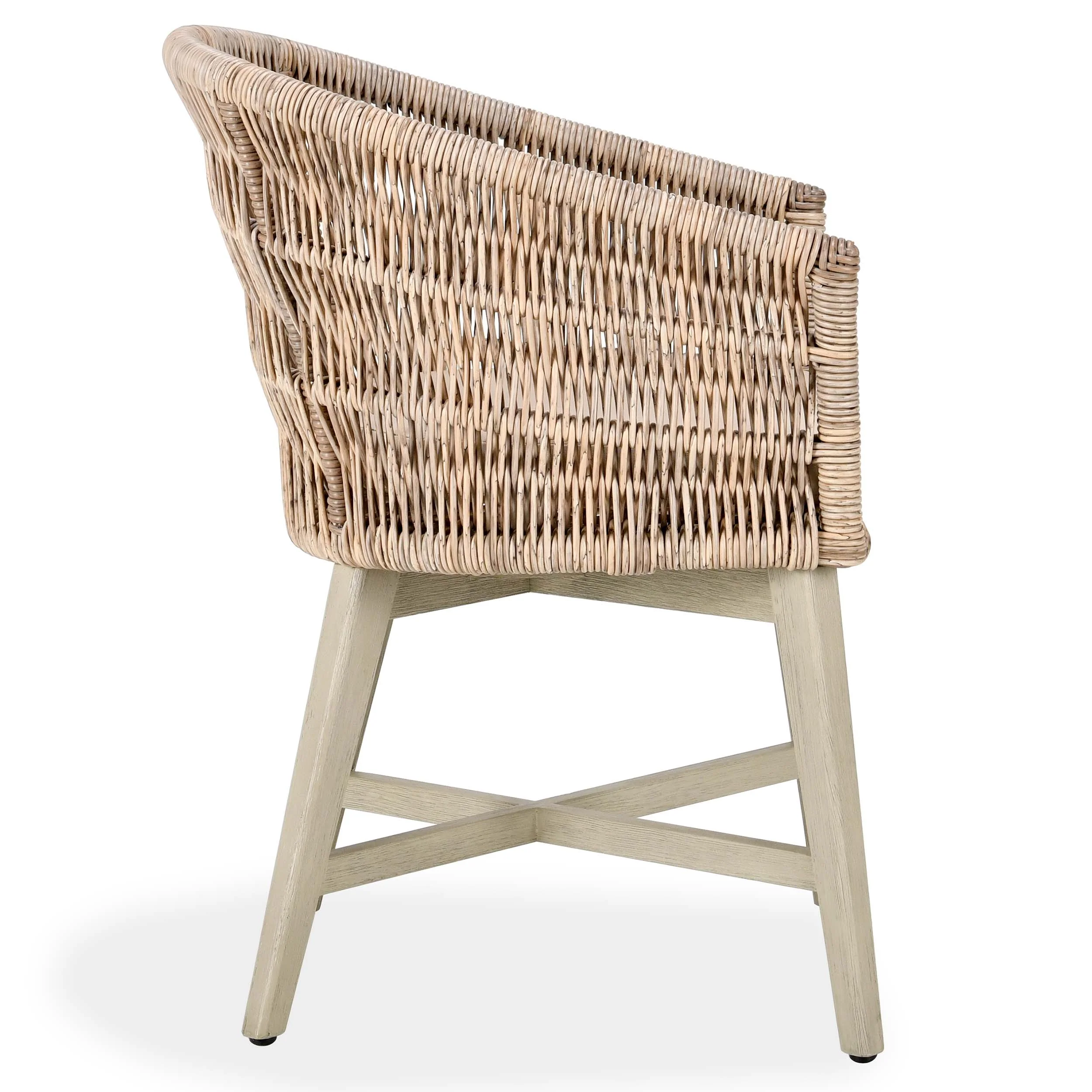 Collins Outdoor Dining Chair, Natural/Sand - Image 3