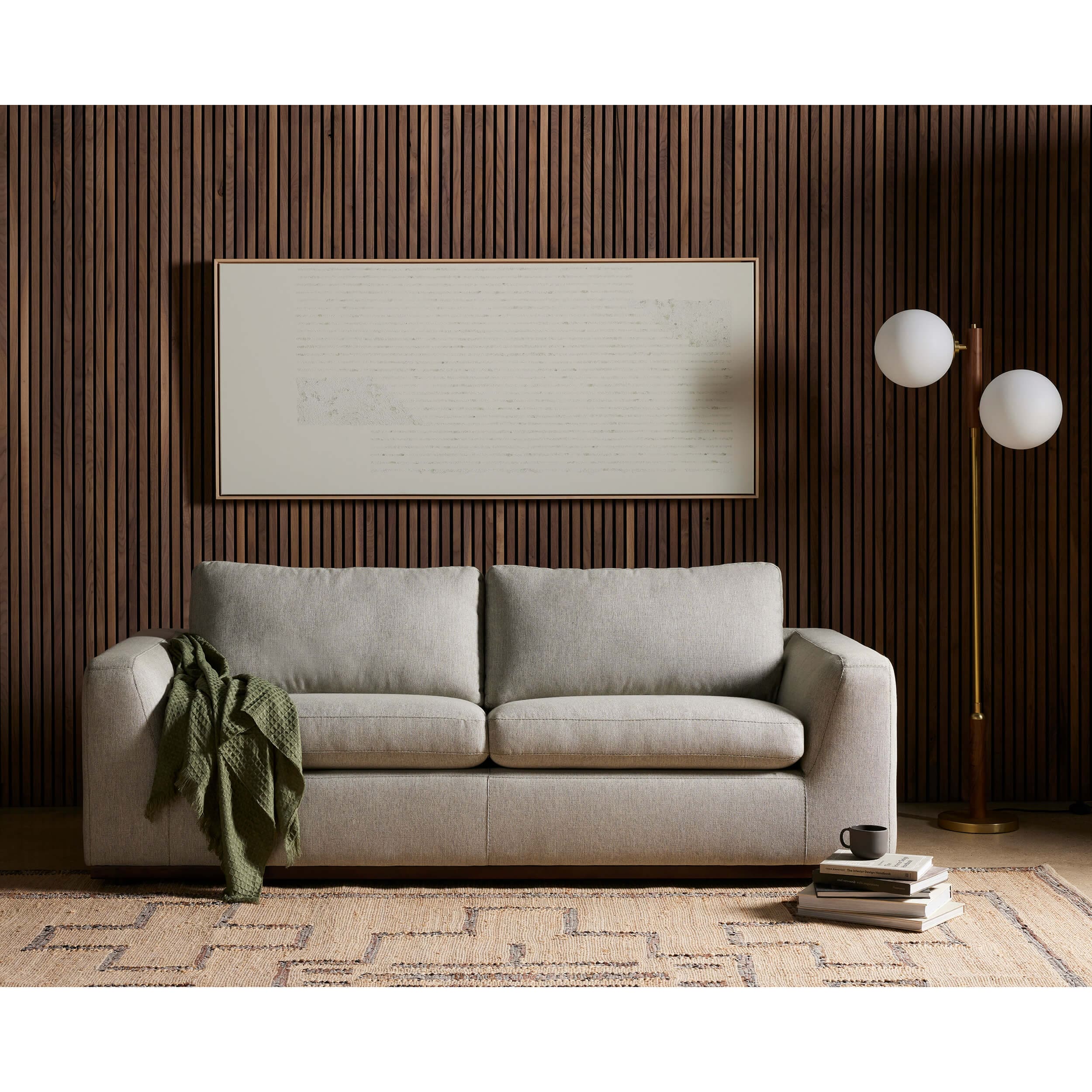 Colome Floor Lamp, Natural Walnut by Four Hands - Image 4