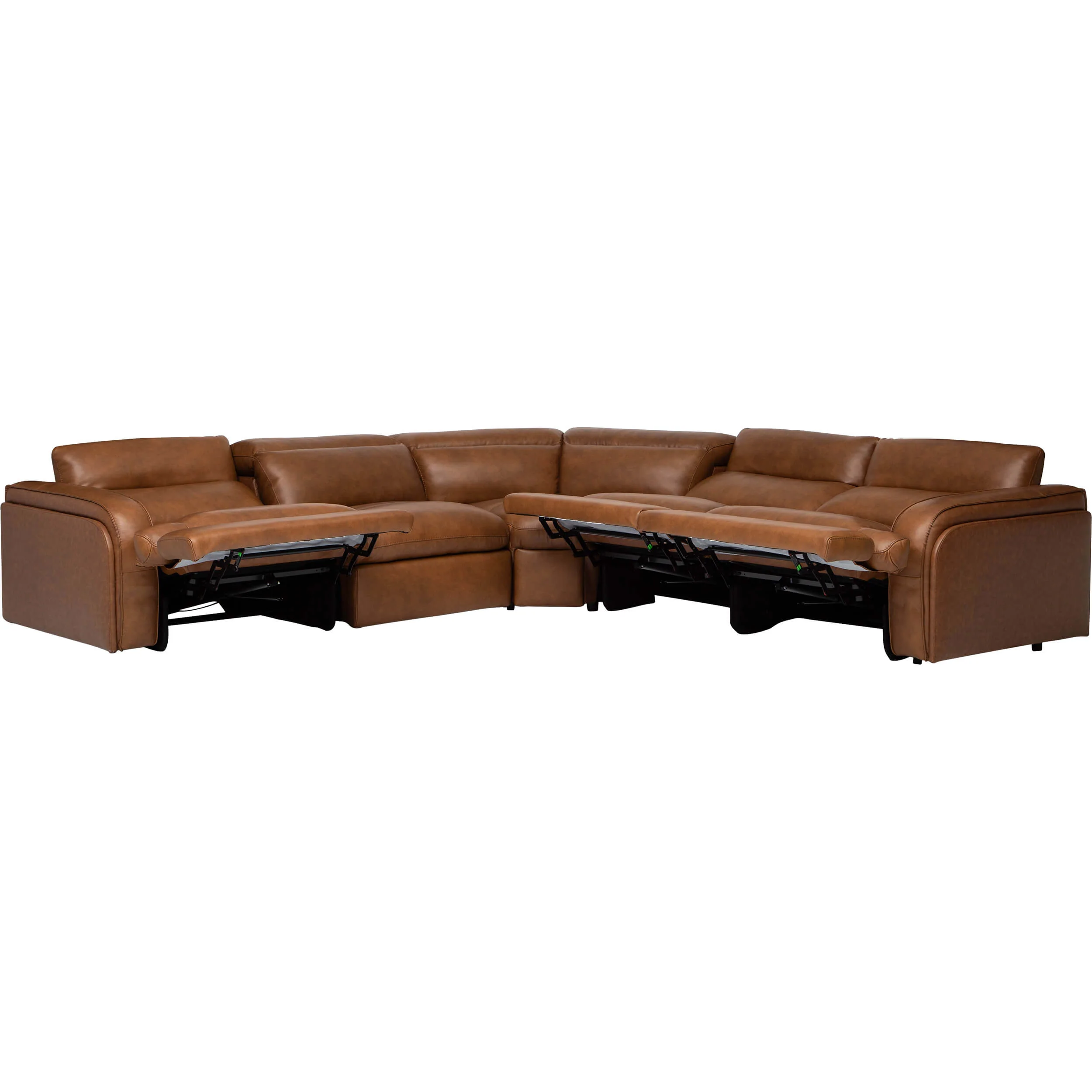 Colsen 5 Piece Power Sectional, Finch Toffee - Image 5