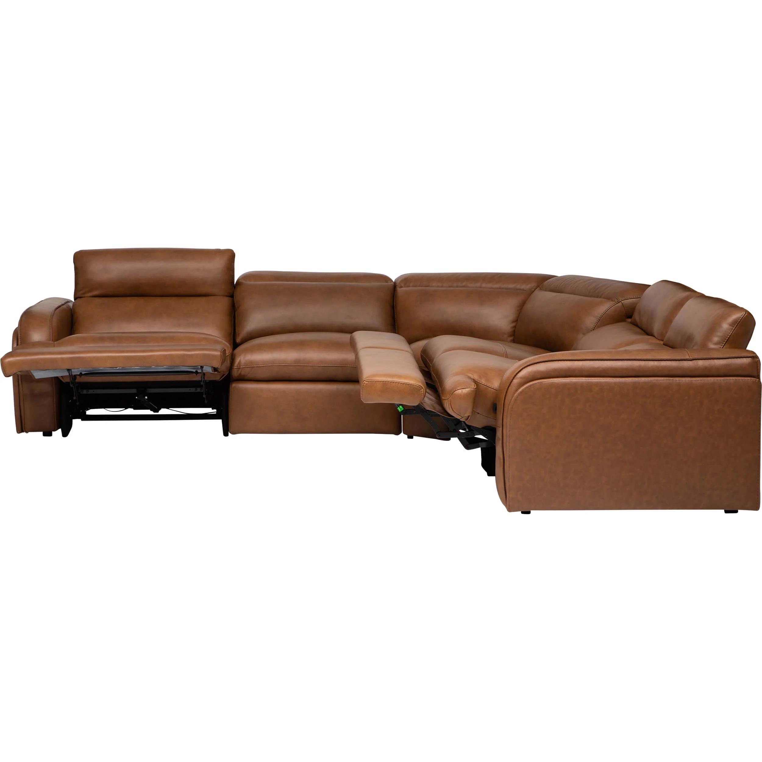 Colsen 5 Piece Power Sectional, Finch Toffee - Image 6
