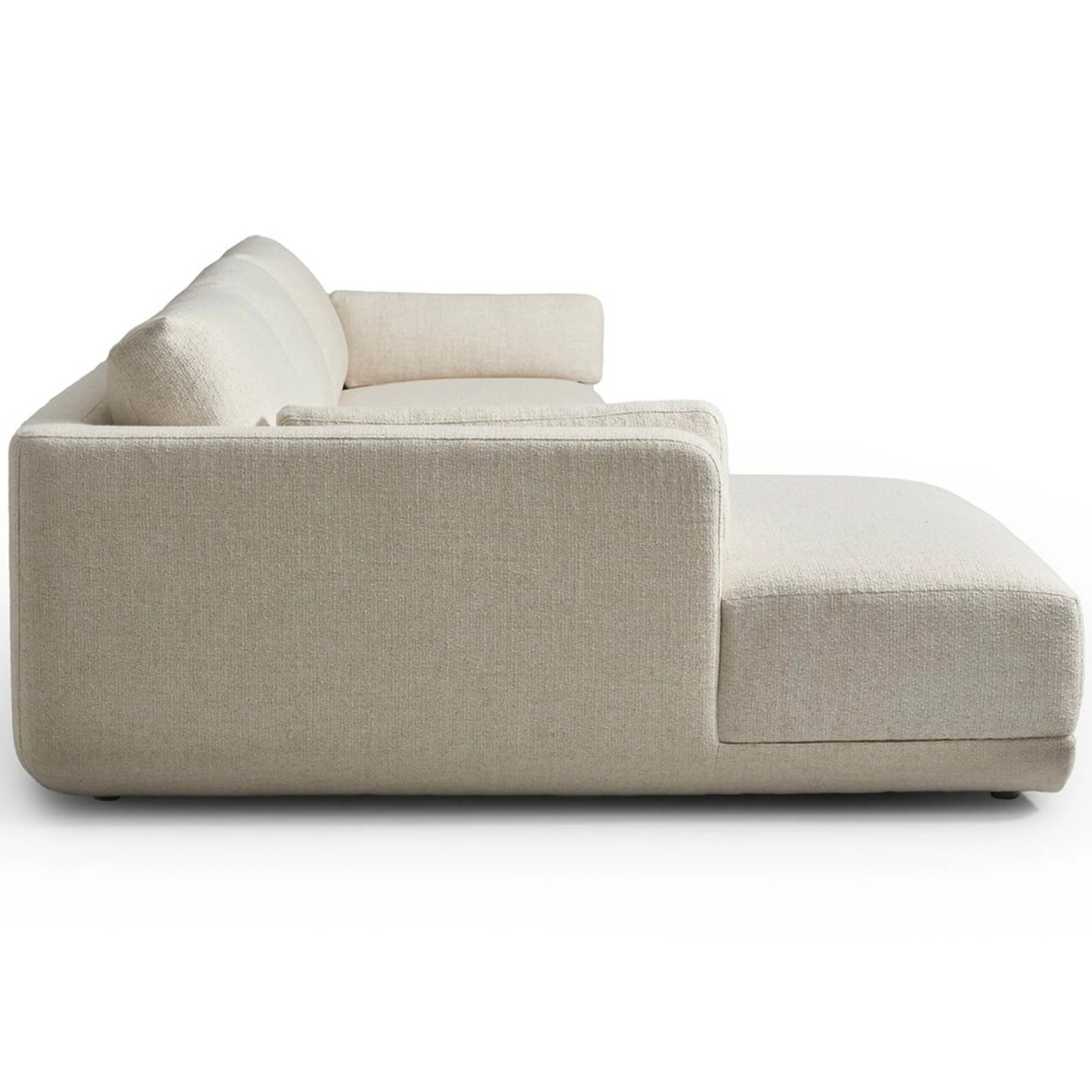 Toland 2-Piece Sectional w/ Chaise, Palma Cream by Four Hands - Image 3