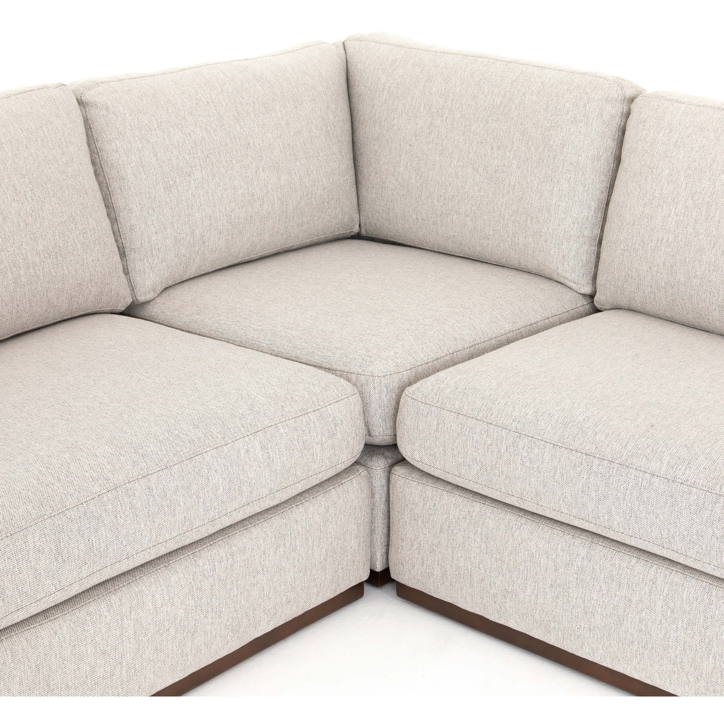 Colt 3 Piece Sectional, Aldred Silver by Four Hands - Image 4