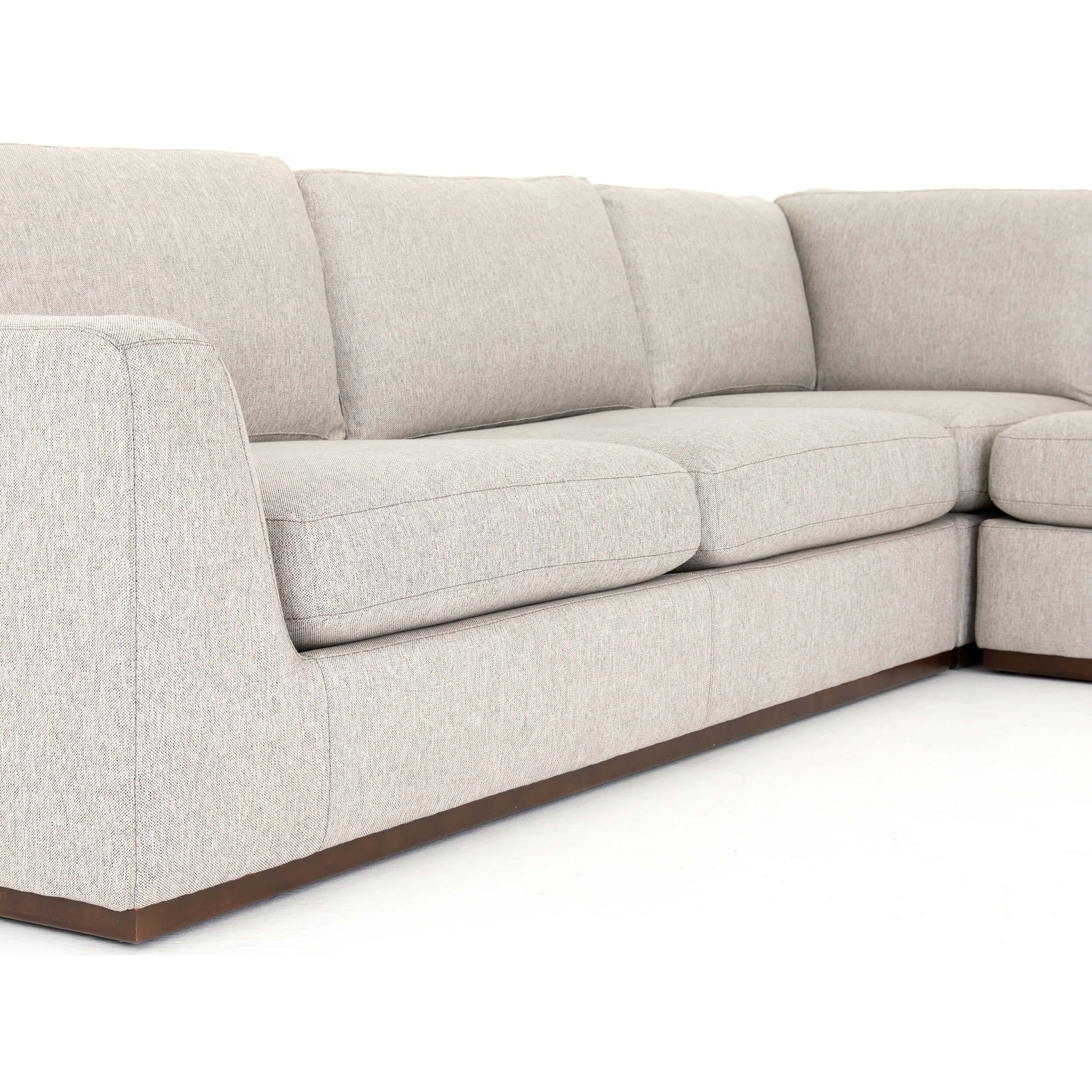 Colt 3 Piece Sectional, Aldred Silver by Four Hands - Image 5