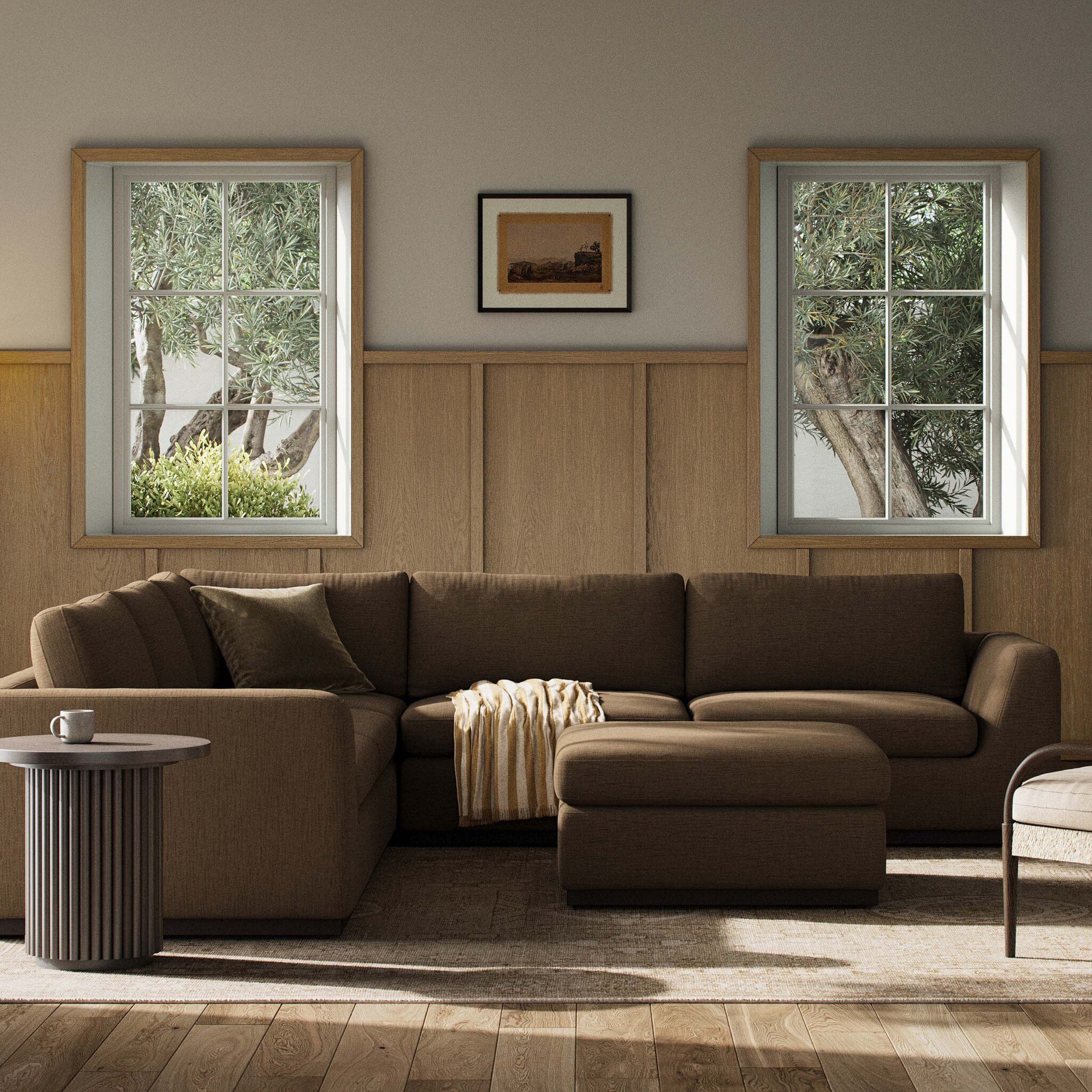 Colt 3 Piece Sectional, Nomad Mushroom by Four hands - Image 4