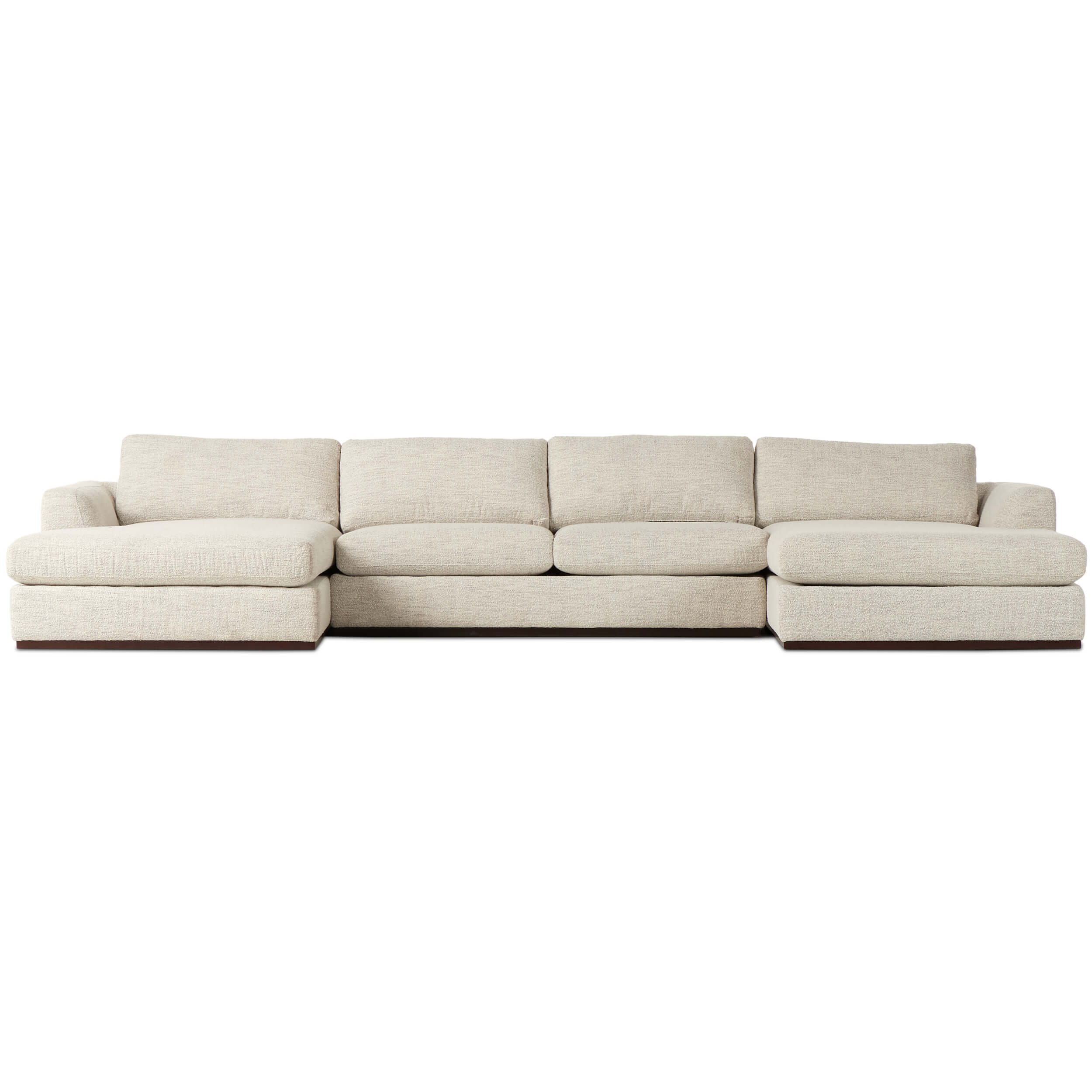Colt 3 Piece U Sectional, Merino Cotton by Four Hands - Image 3