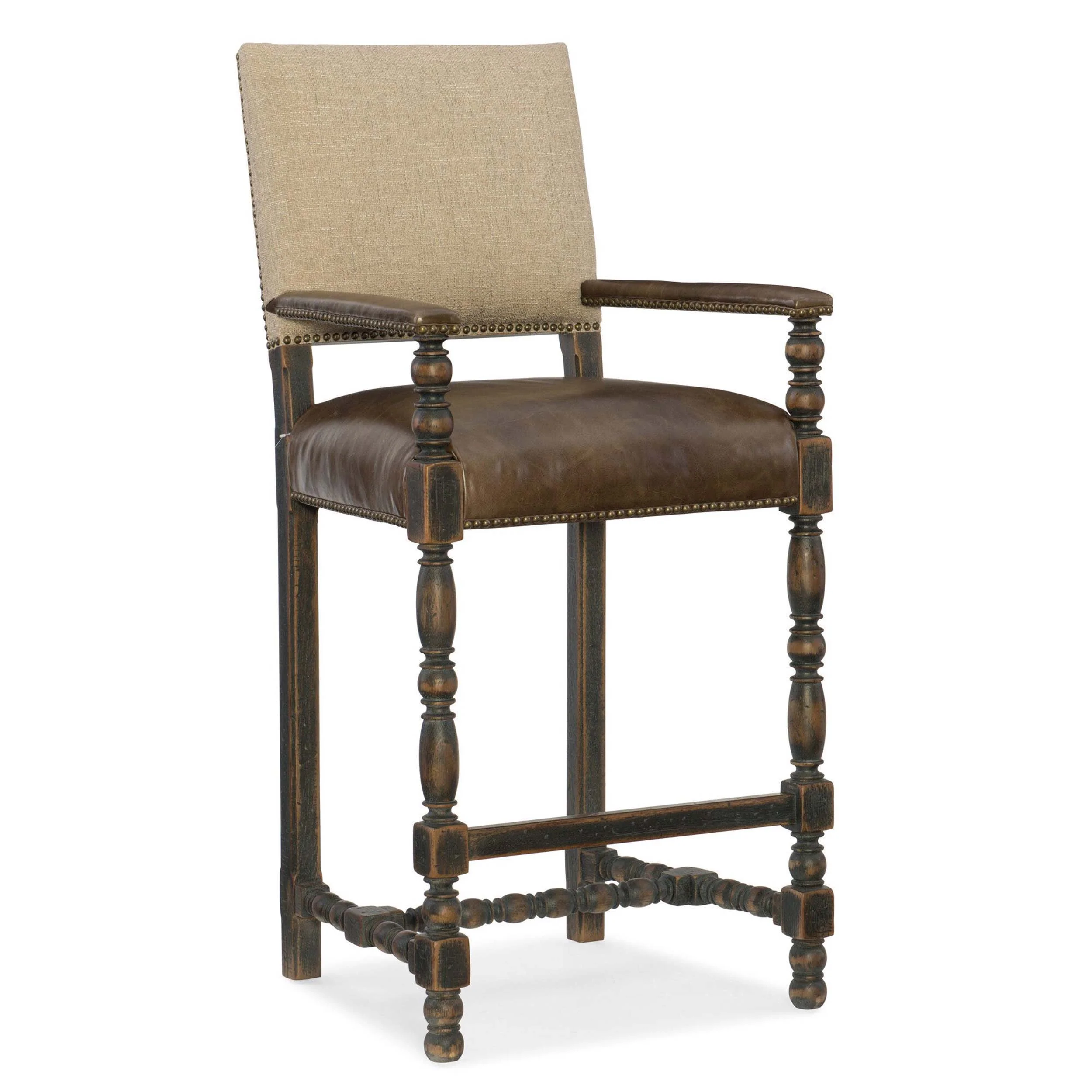 Comfort Leather Bar & Counter Stool, Huntington Collis - Image 4