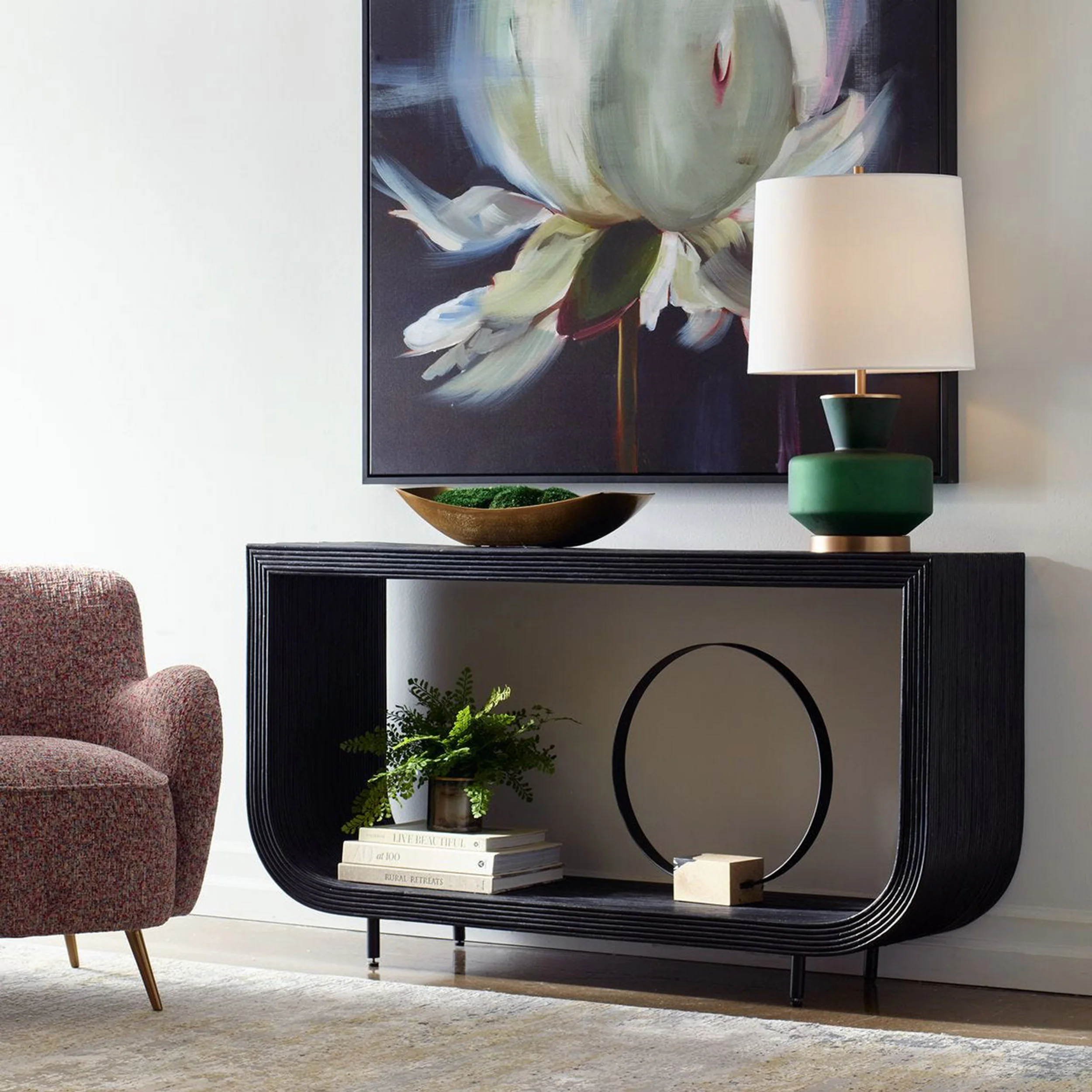 Compton Console Table, Black - Image 6