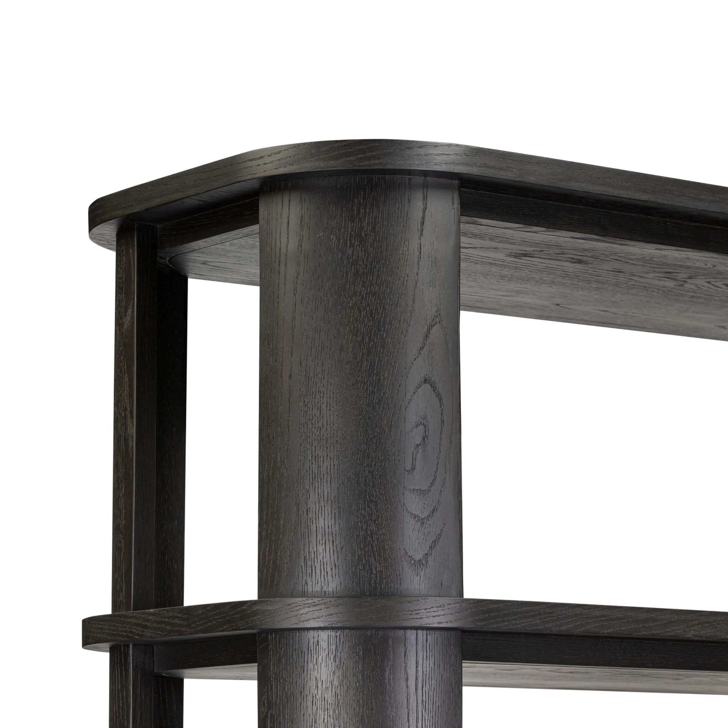 Connell Bookcase, Worn Black by Four Hands - Image 4