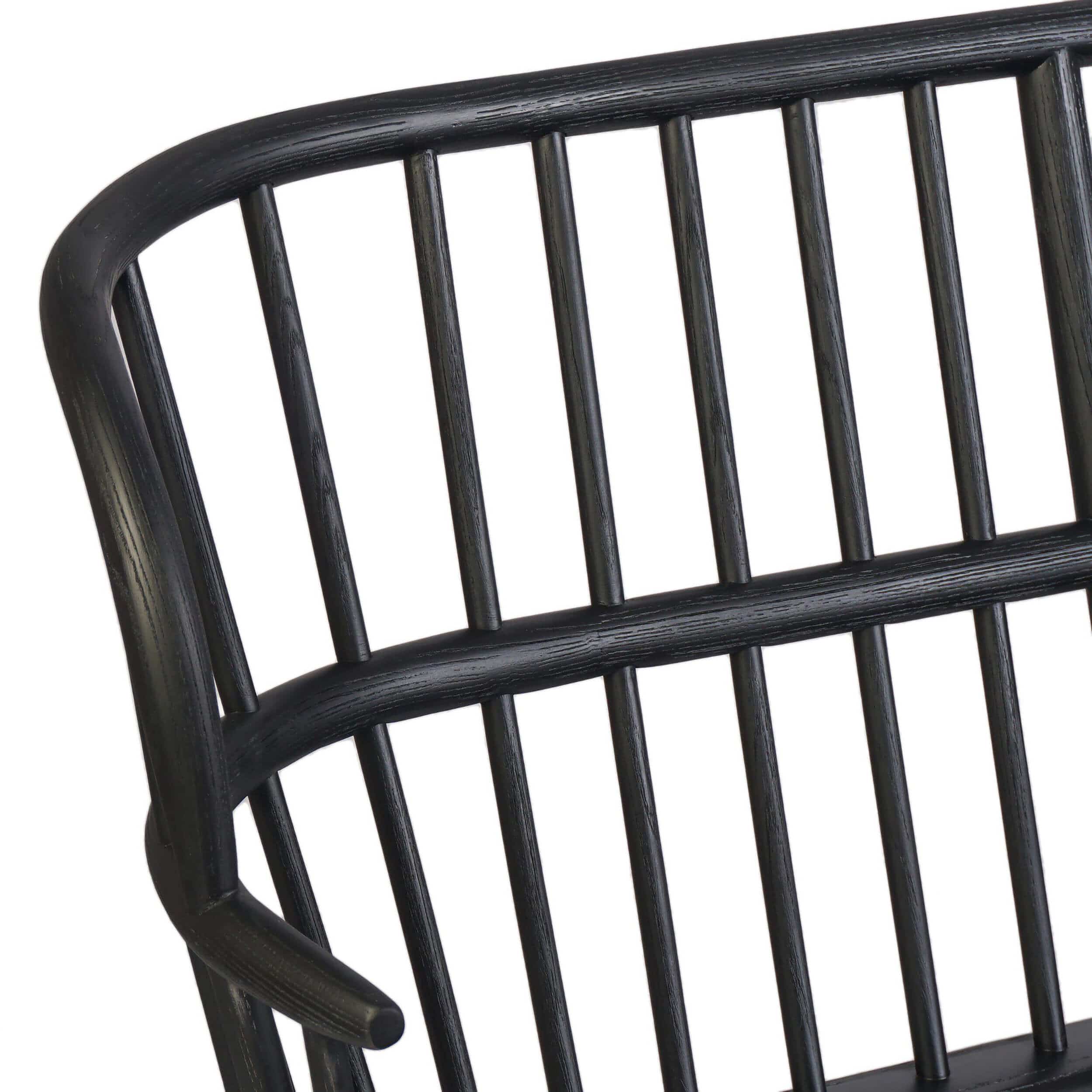 Connor Bench, Black by Four Hands - Image 4