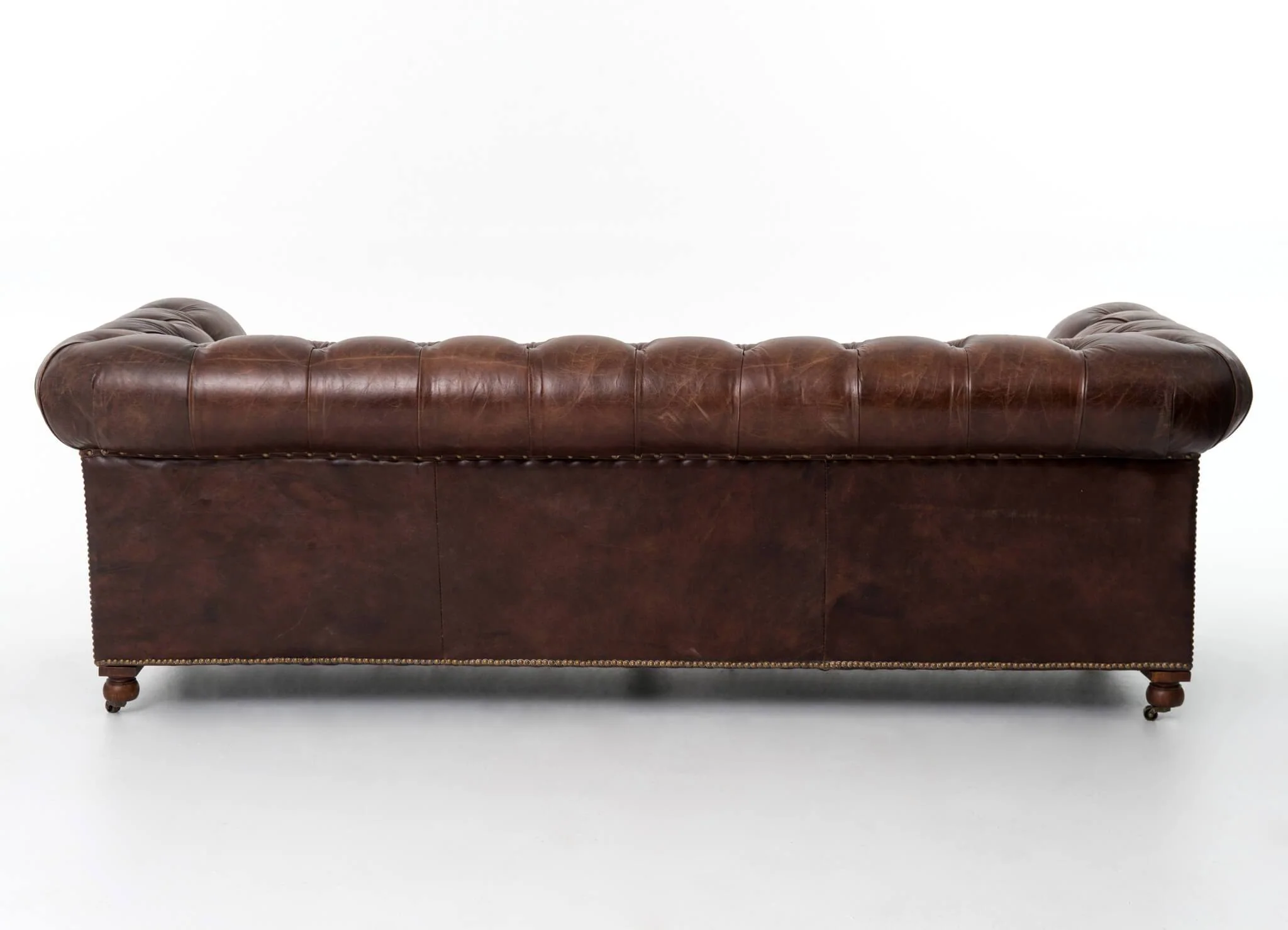 Conrad Leather Sofa, Vintage Cigar by Four Hands - Image 3
