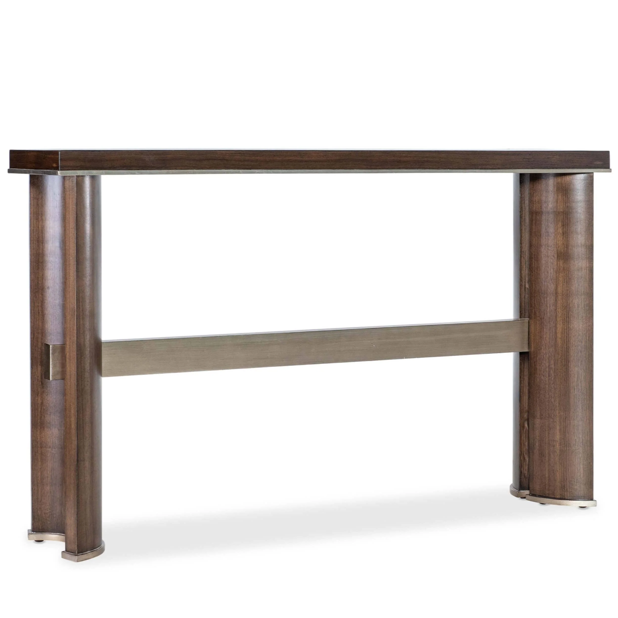 Contours Console Table, Dark Walnut