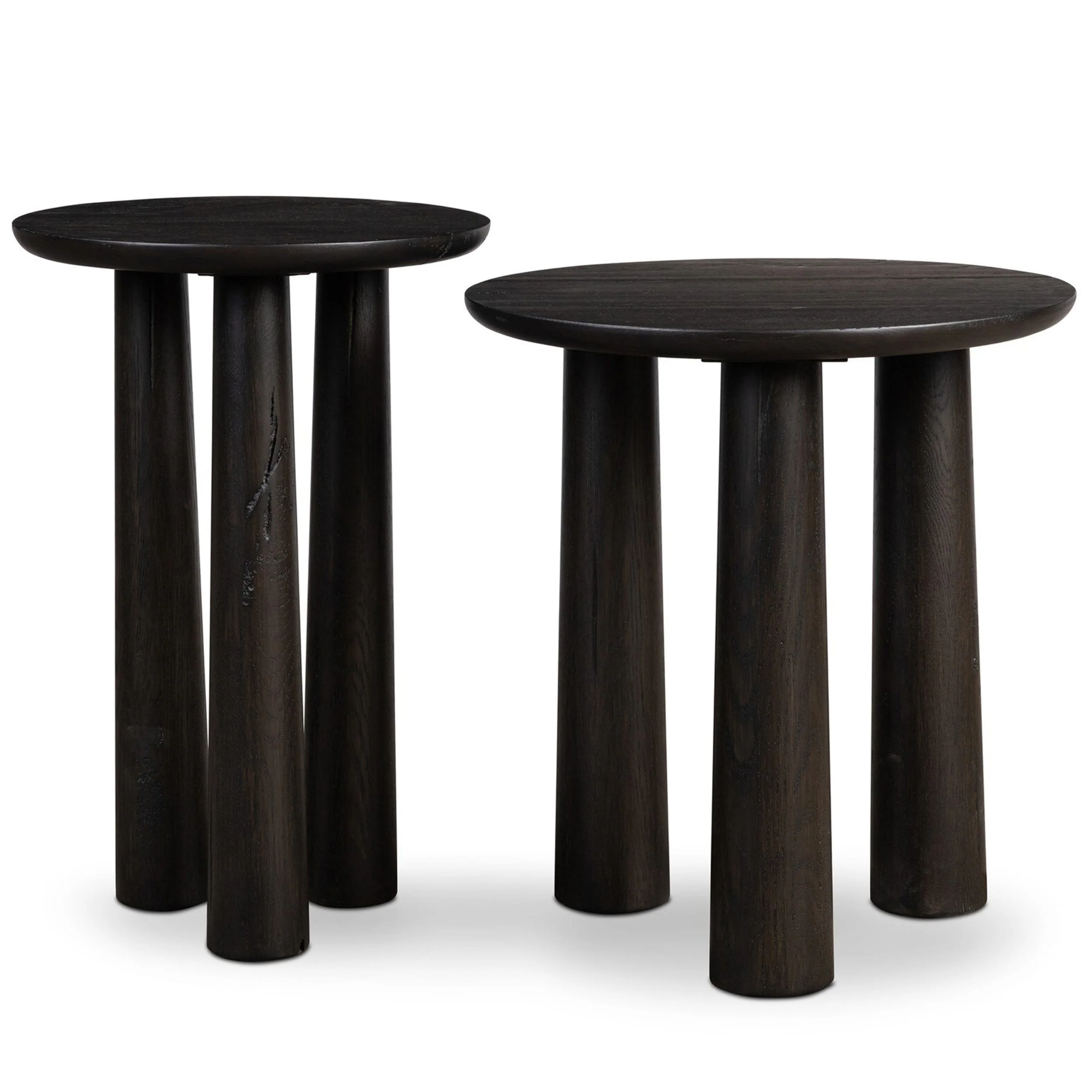 Cooper Nesting End Tables, Smoked Black, Set of 2 by Four Hands - Image 3