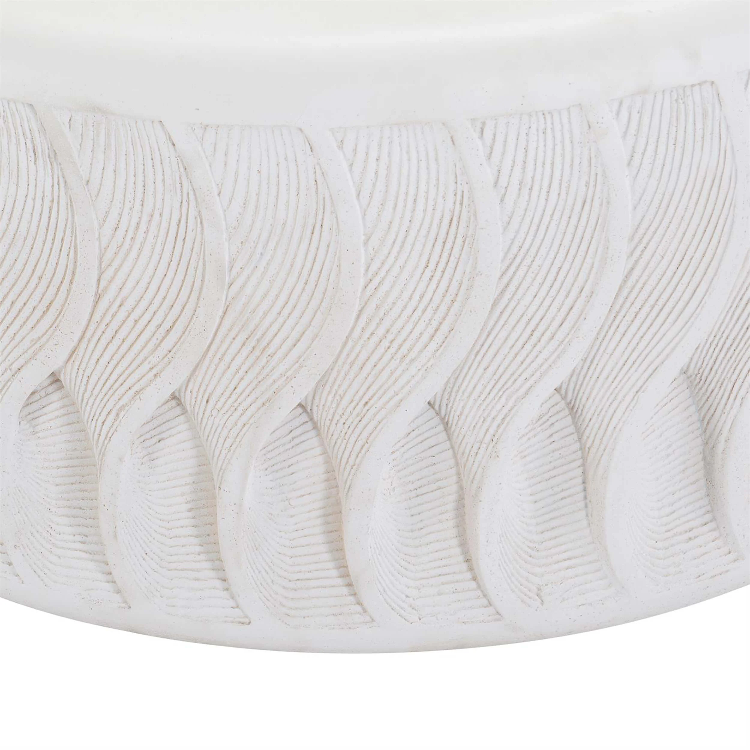 Coquille Outdoor Cocktail Table, White - Image 4