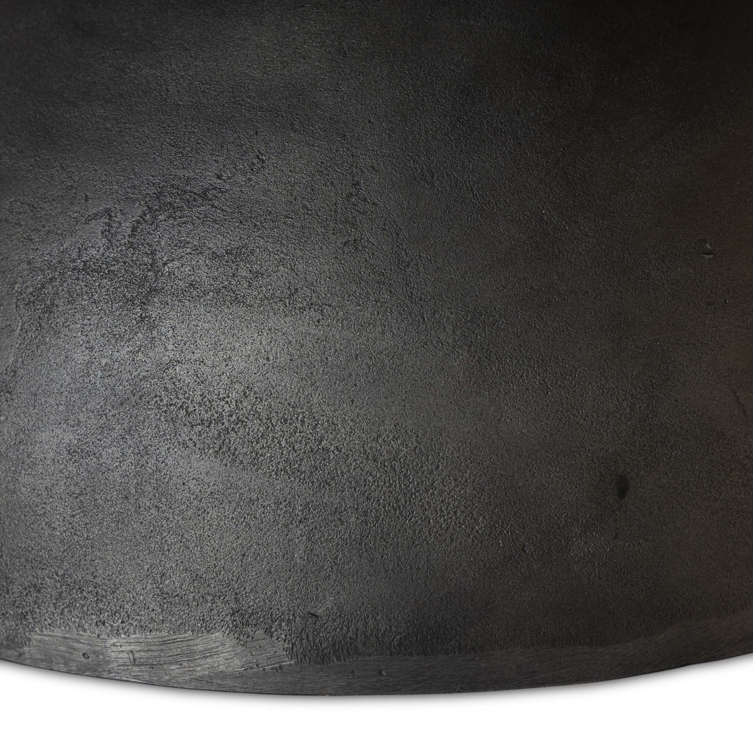 Corbett Coffee Table, Polished Black Marble/Hammered Grey Base by Four Hands - Image 11