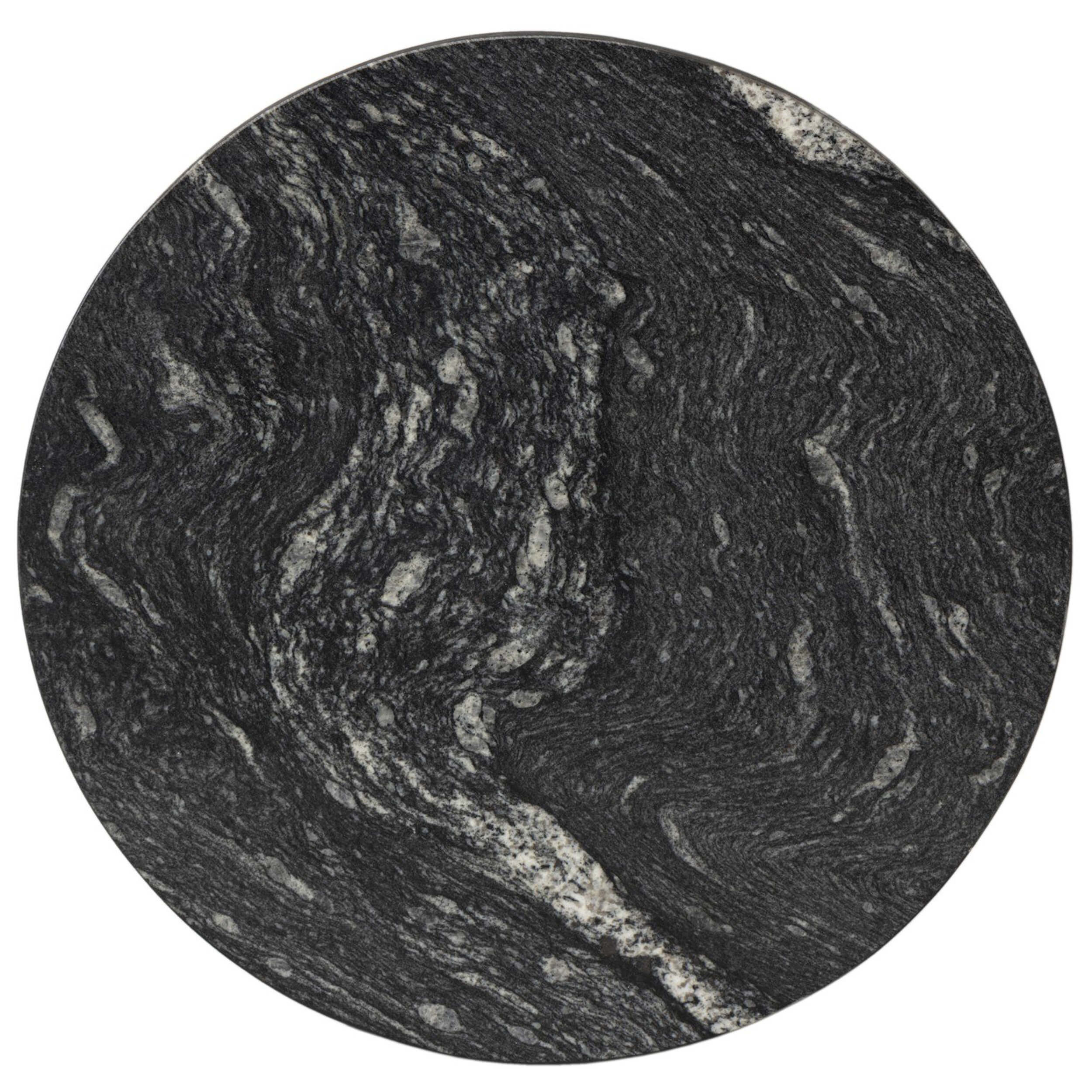 Corbett End Table, Polished Black Marble by Four Hands - Image 2